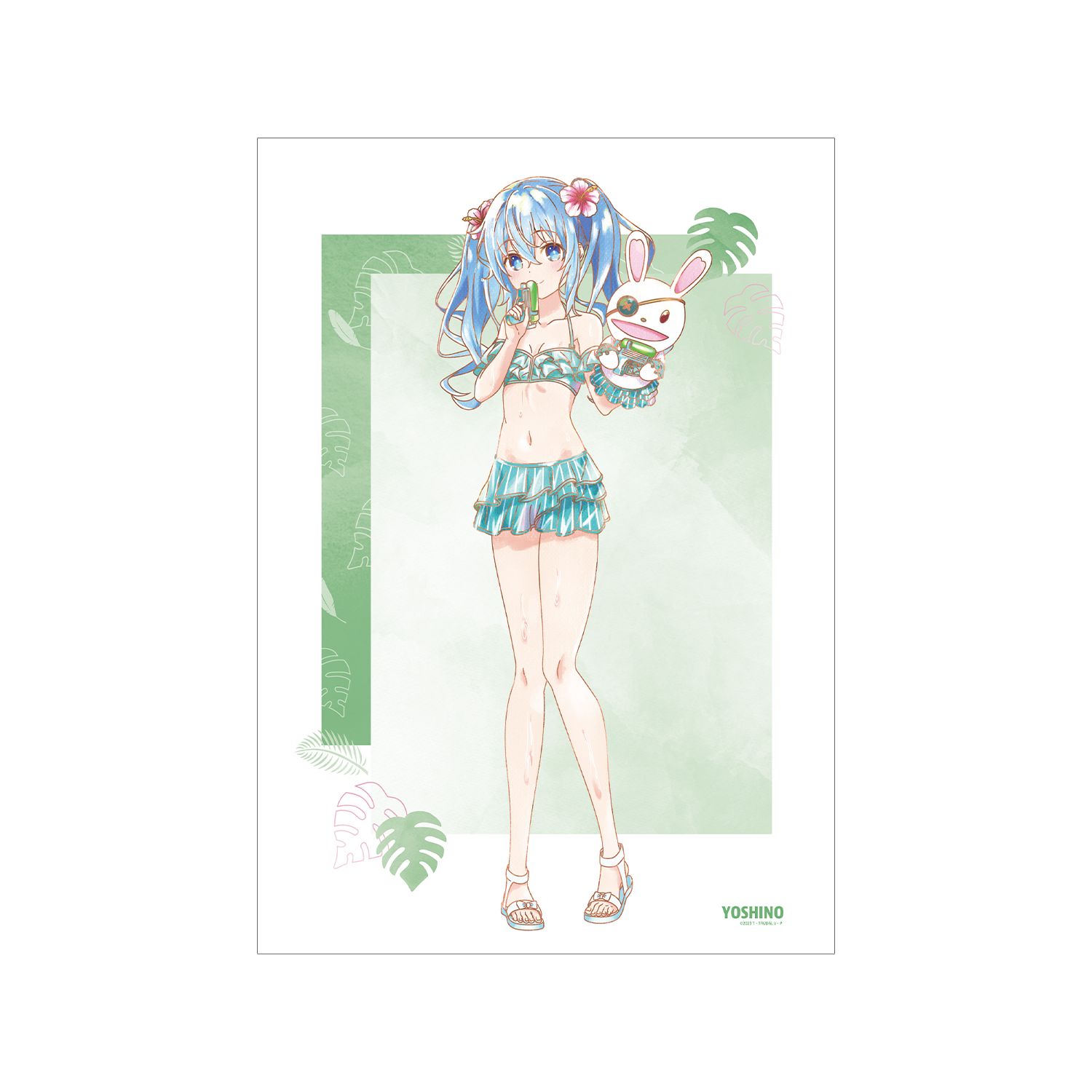 描き下ろし 四糸乃 デート・ア・バカンスver. Ani-Art aqua label A3マットポスター - AniSmile