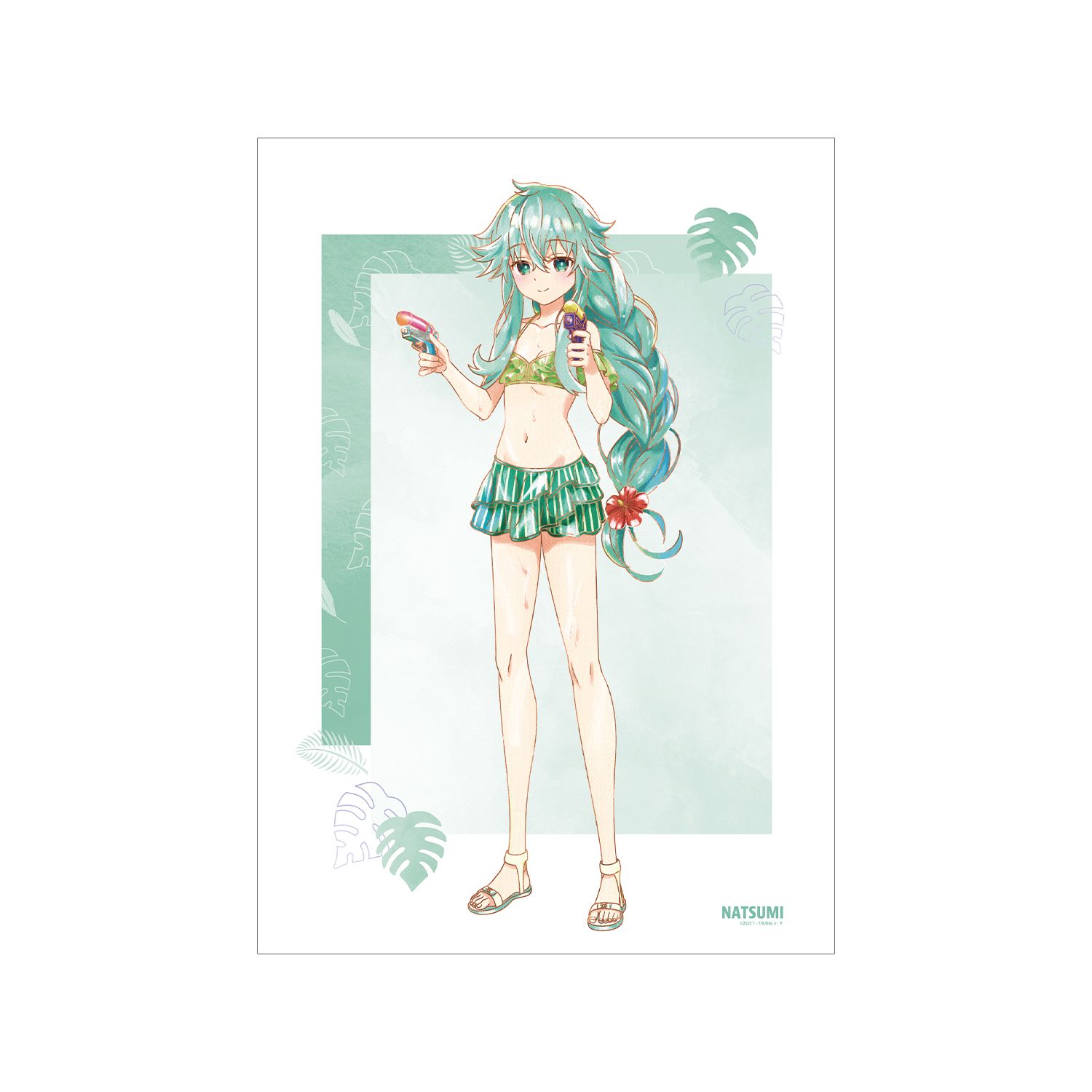 描き下ろし 七罪 デート・ア・バカンスver. Ani-Art aqua label A3マットポスター - AniSmile