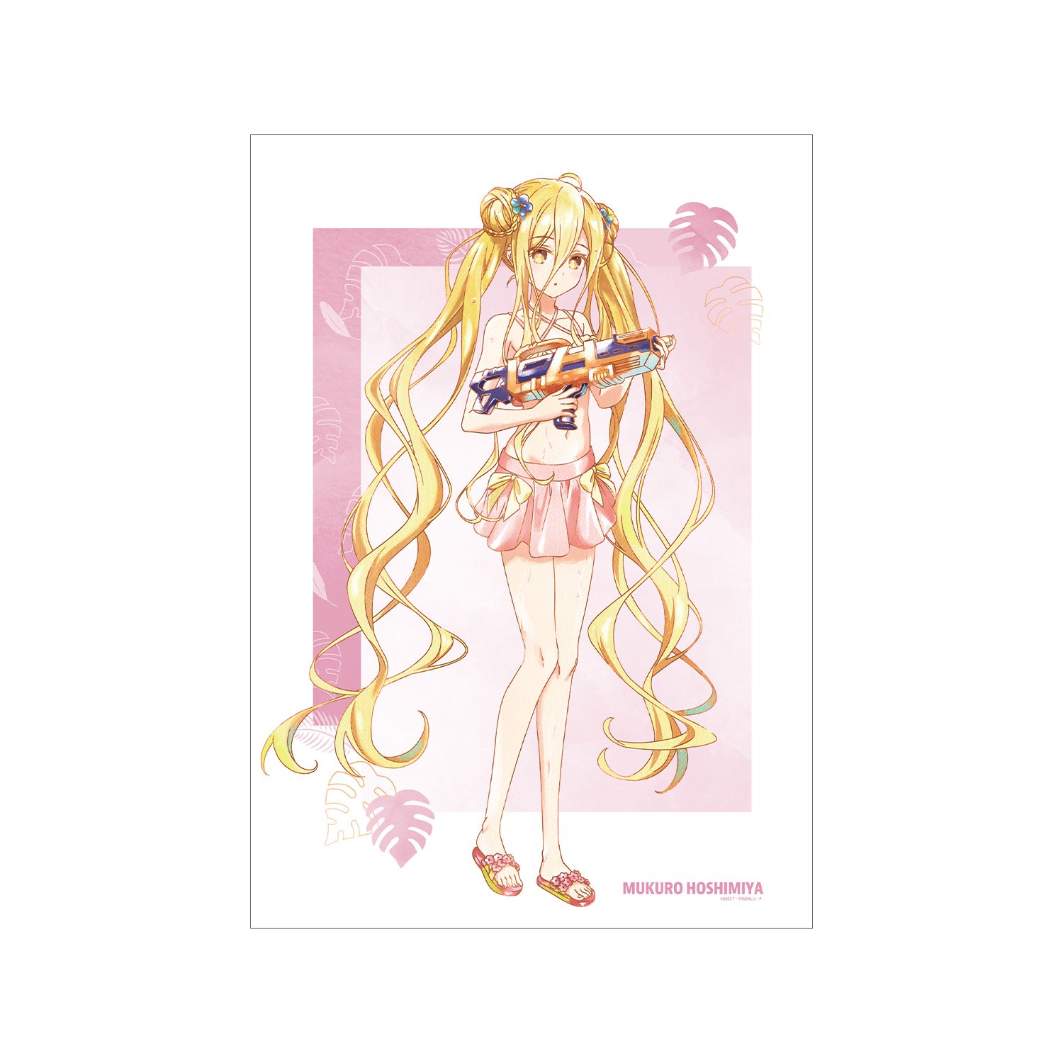 描き下ろし 星宮六喰 デート・ア・バカンスver. Ani-Art aqua label A3マットポスター - AniSmile