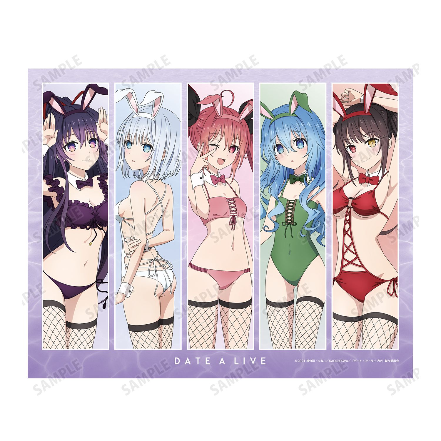 デート・ア・ライブIV 描き下ろし 集合 水着バニーver. キャンバスボード Image 6 | AniSmile
