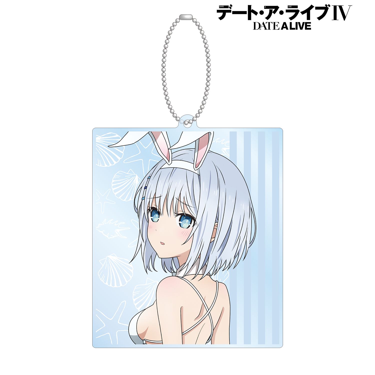 デート・ア・ライブIV 描き下ろし 鳶一折紙 水着バニーver. BIGアクリルキーホルダー Image 4 | AniSmile