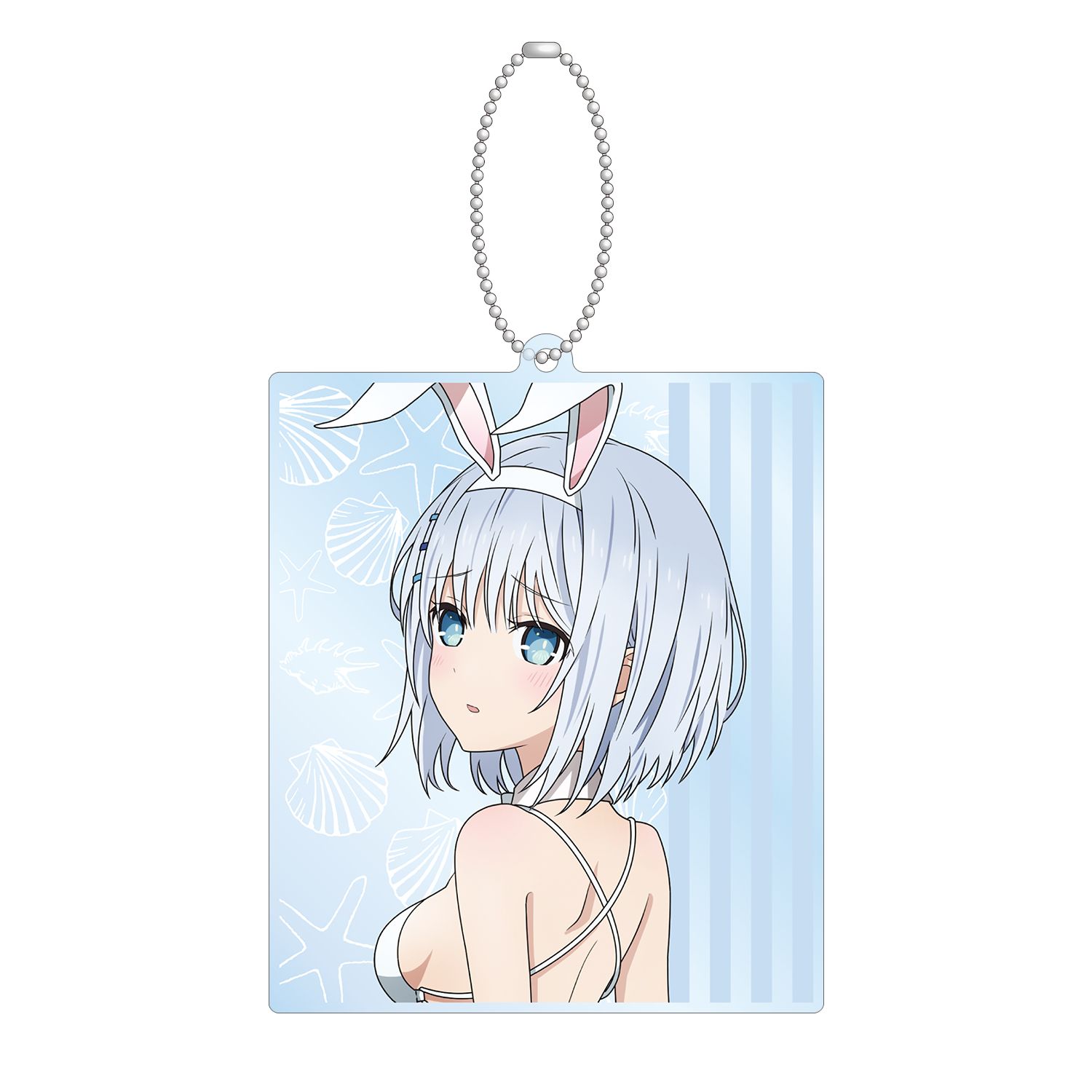 デート・ア・ライブIV 描き下ろし 鳶一折紙 水着バニーver. BIGアクリルキーホルダー Image 3 | AniSmile