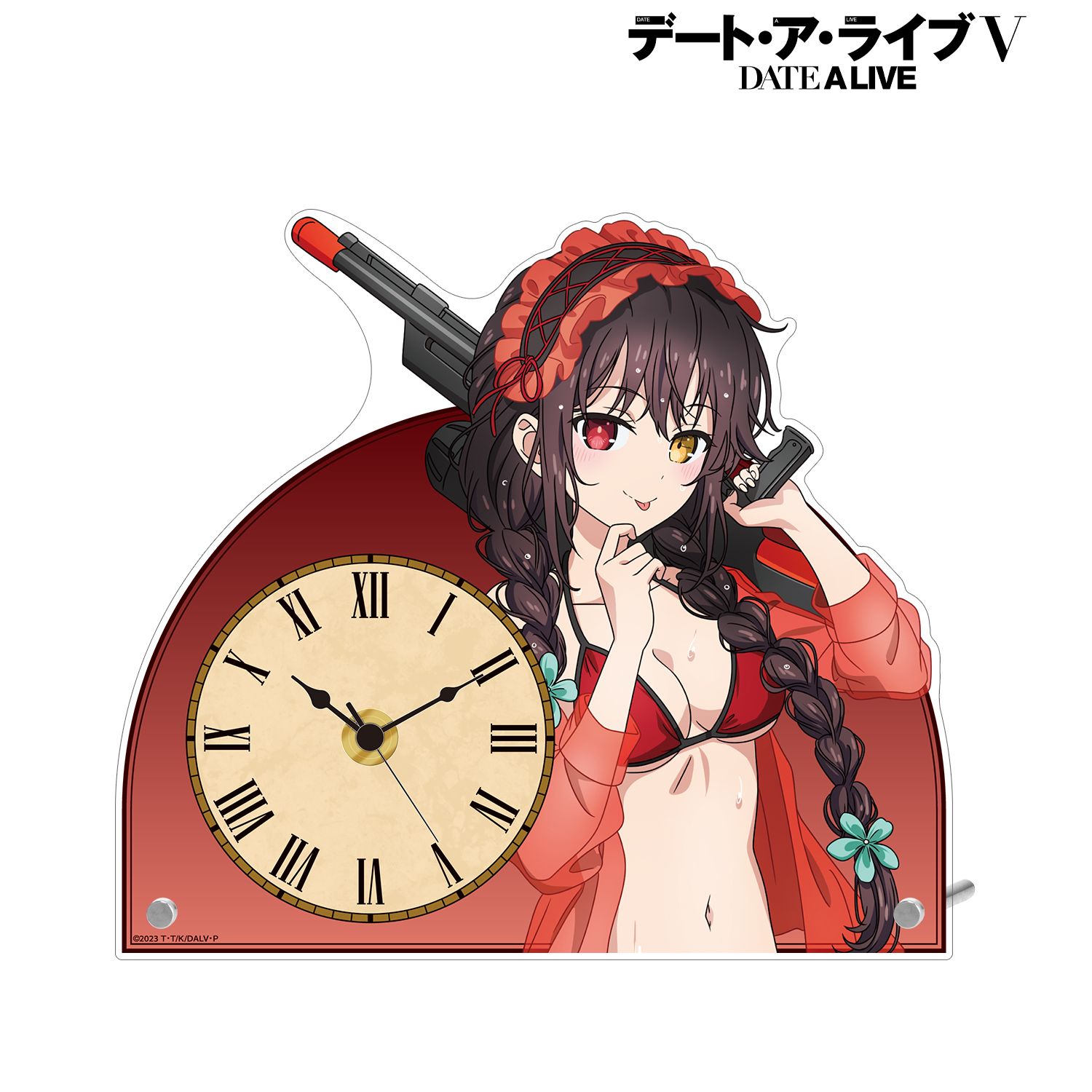 描き下ろし 時崎狂三 デート・ア・バカンスver. アクリルスタンド時計 Image 5 | AniSmile