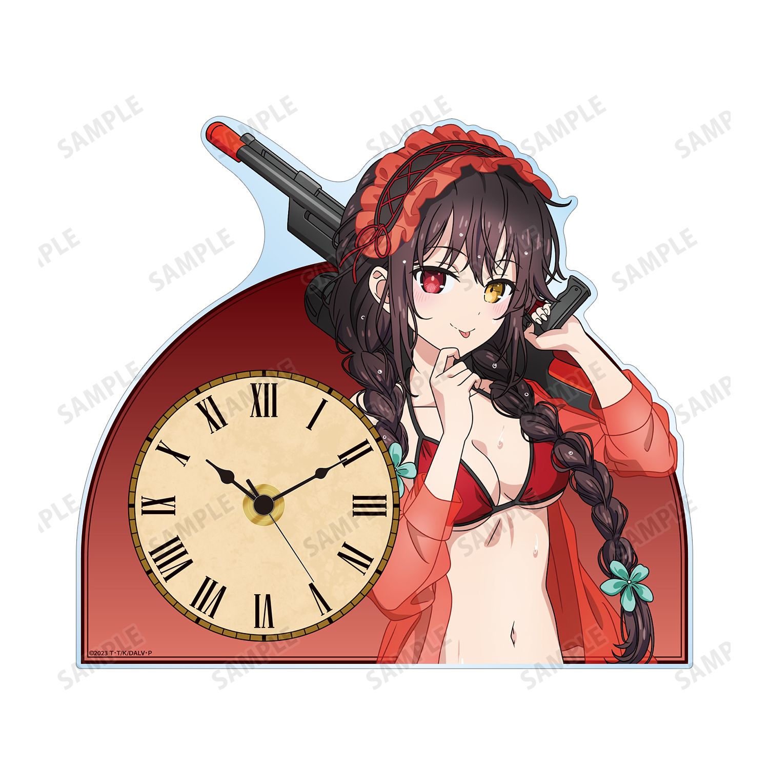 描き下ろし 時崎狂三 デート・ア・バカンスver. アクリルスタンド時計 Image 6 | AniSmile