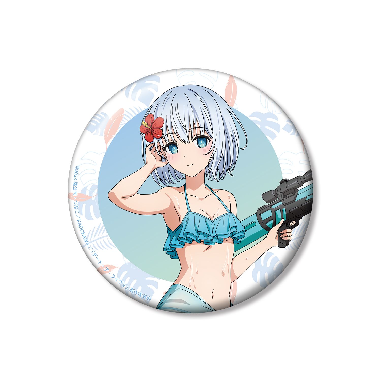 描き下ろし 鳶一折紙 デート・ア・バカンスver. 100mm缶バッジ Image 3 | AniSmile