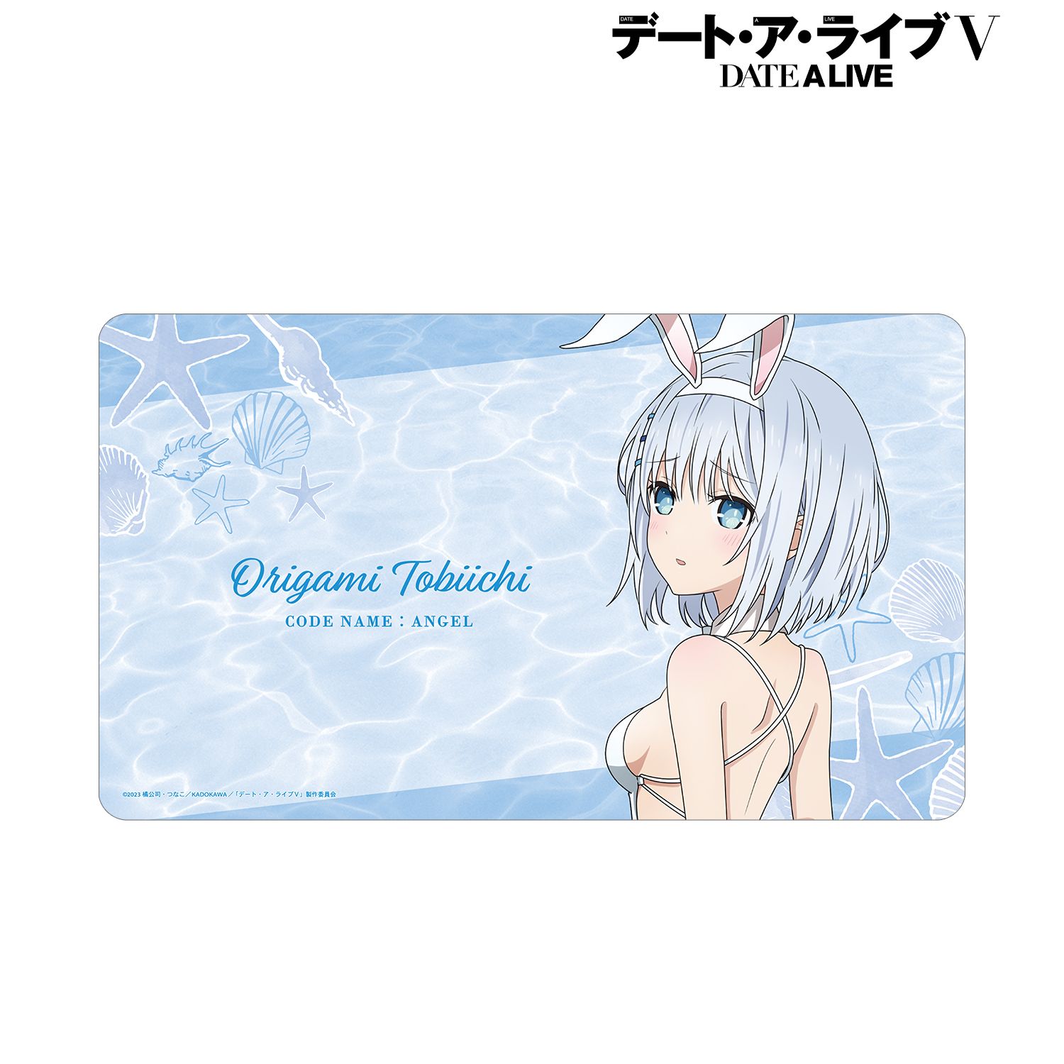 アニメ「デート・ア・ライブV」 描き下ろし 鳶一折紙 水着バニーver. マルチデスクマット Image 5 | AniSmile