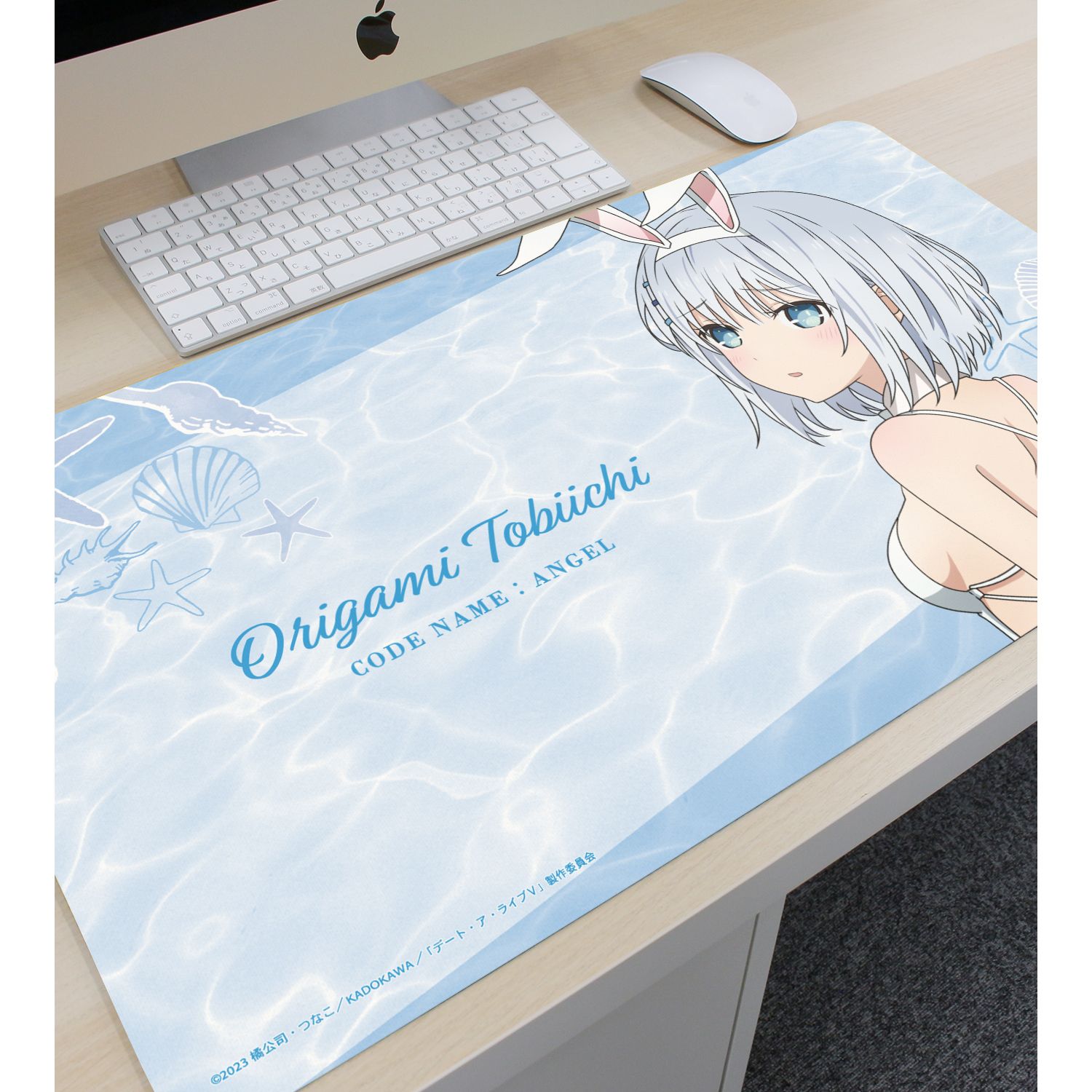 アニメ「デート・ア・ライブV」 描き下ろし 鳶一折紙 水着バニーver. マルチデスクマット Image 6 | AniSmile