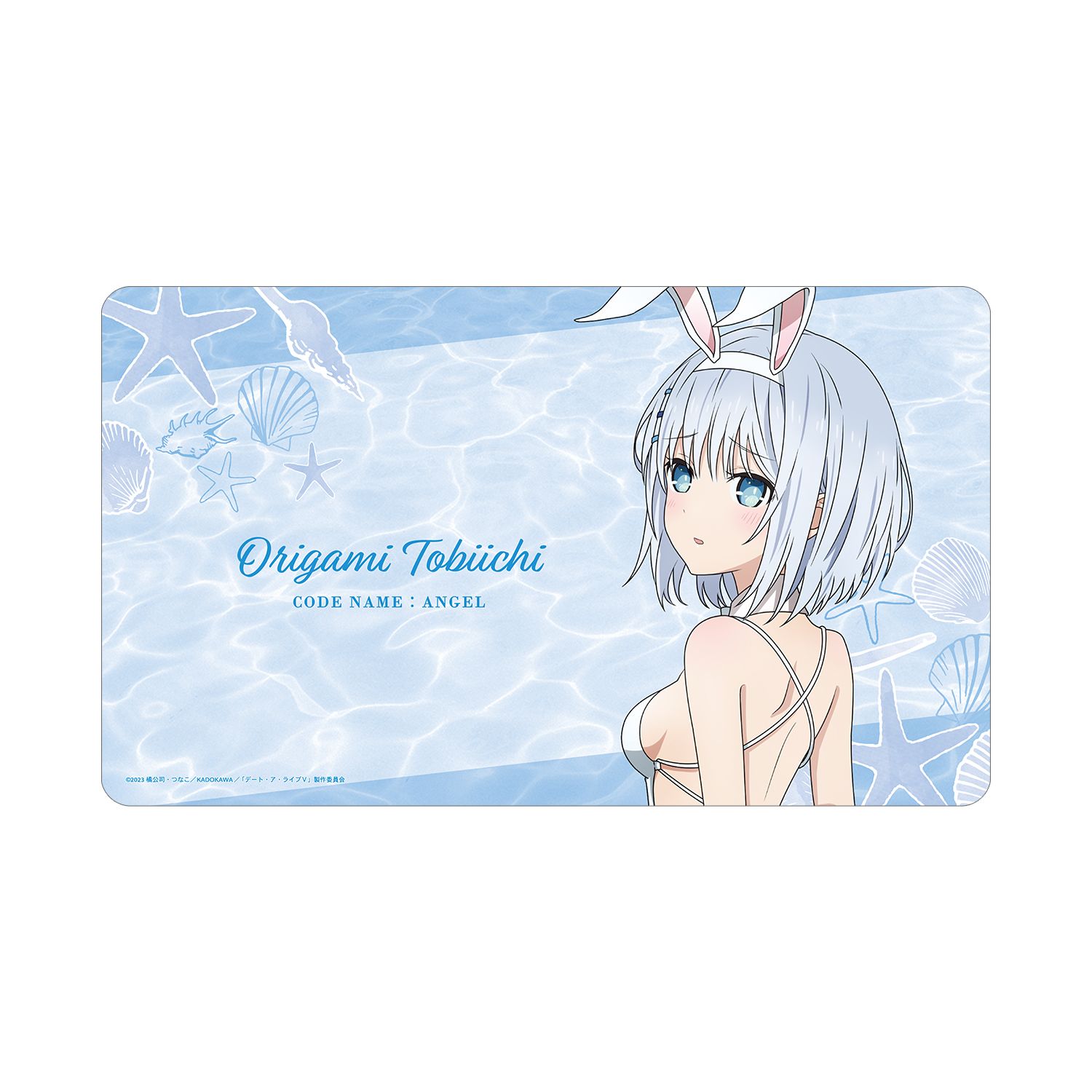 アニメ「デート・ア・ライブV」 描き下ろし 鳶一折紙 水着バニーver. マルチデスクマット Image 4 | AniSmile