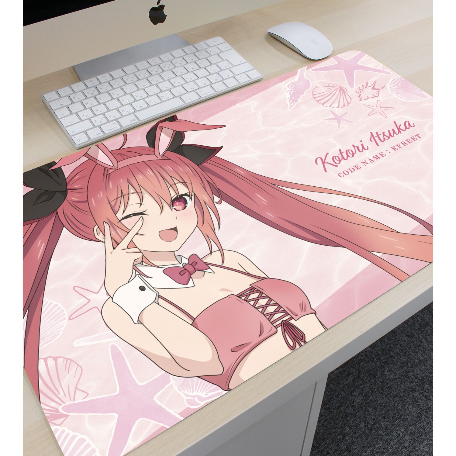 アニメ「デート・ア・ライブV」 描き下ろし 五河琴里 水着バニーver. マルチデスクマット Image 6 | AniSmile