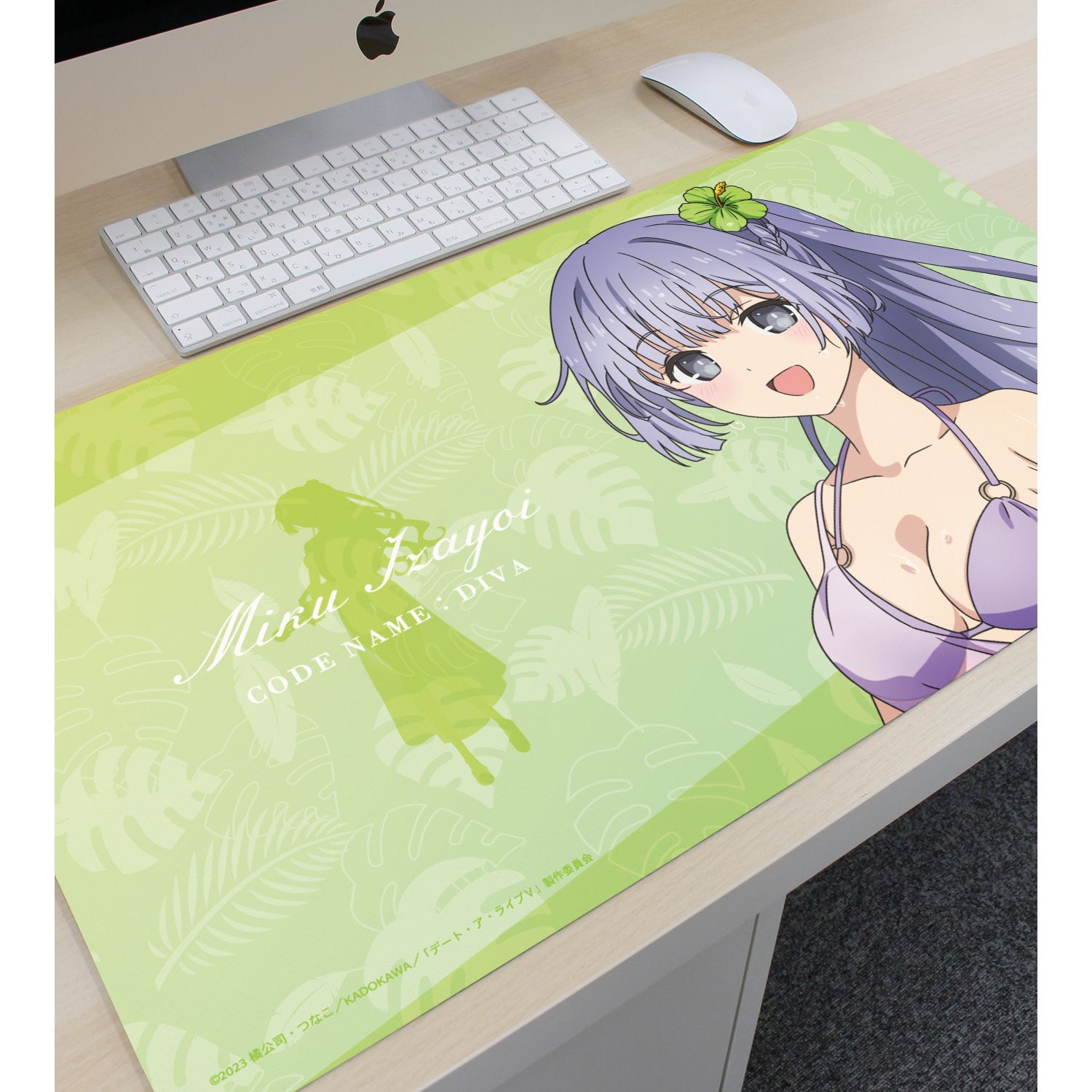 描き下ろし 誘宵美九 デート・ア・バカンスver. マルチデスクマット Image 6 | AniSmile