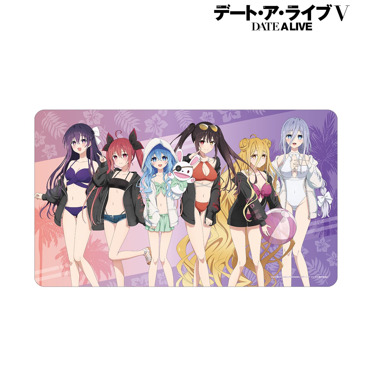 描き下ろし 集合 ビーチデートver. マルチデスクマット Image 5 | AniSmile