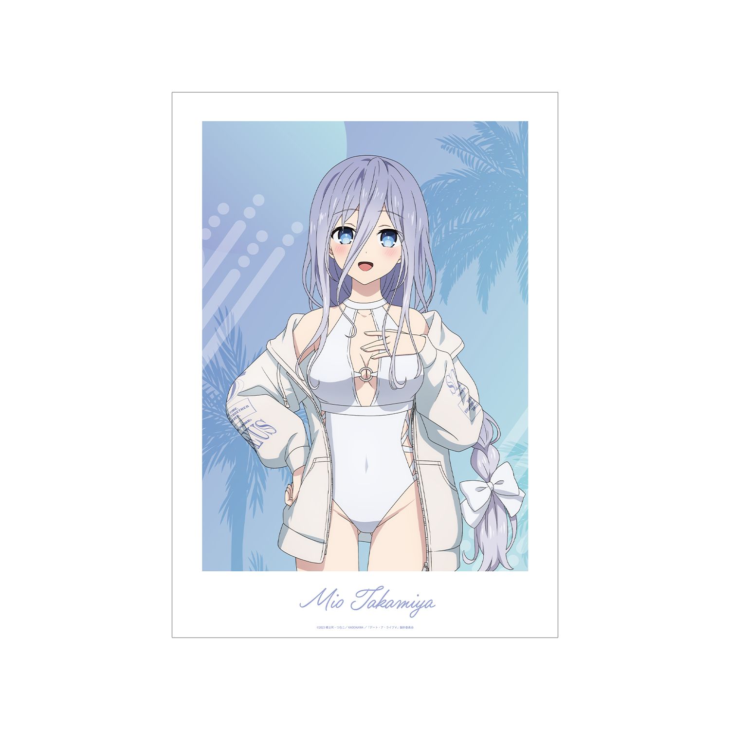 描き下ろし 崇宮澪 ビーチデートver. A3マット加工ポスター Image 3 | AniSmile