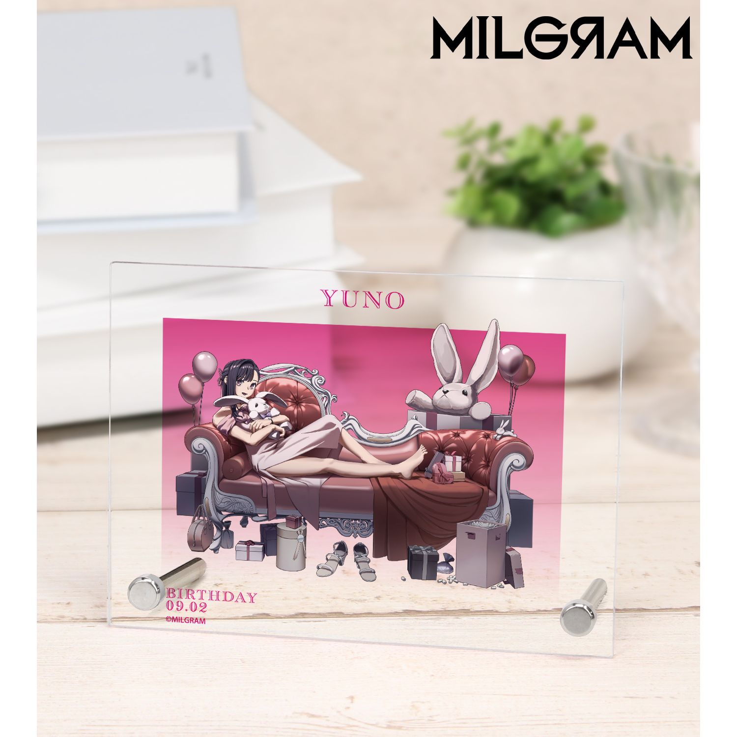 MILGRAM -ミルグラム- 描き下ろし ユノ バースデーver. 第3弾 A6アクリルパネル 图片 2 | AniSmile