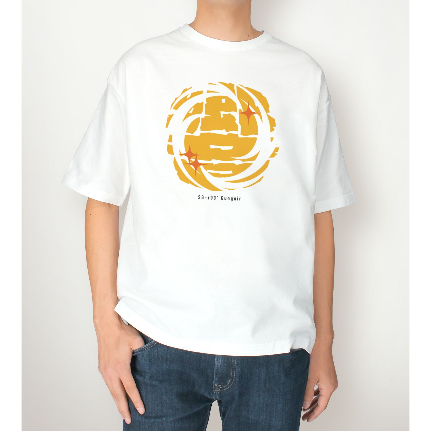 戦姫絶唱シンフォギアXV 描き下ろし 立花 響 私服ver. 着用BIGシルエットTシャツユニセックス(サイズ/XL) Image 4 | AniSmile