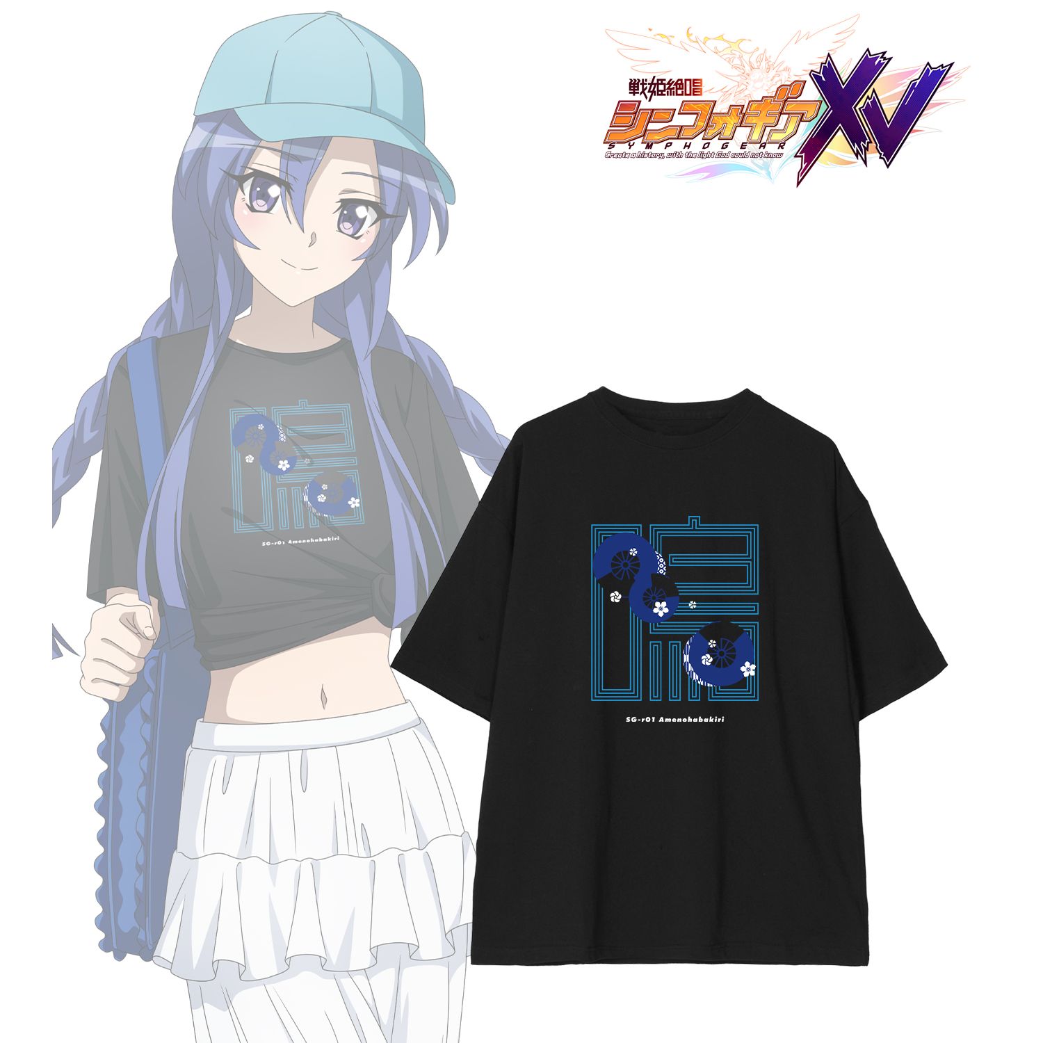 戦姫絶唱シンフォギアXV 描き下ろし 風鳴 翼 私服ver. 着用BIGシルエットTシャツユニセックス(サイズ/S) Image 2 | AniSmile