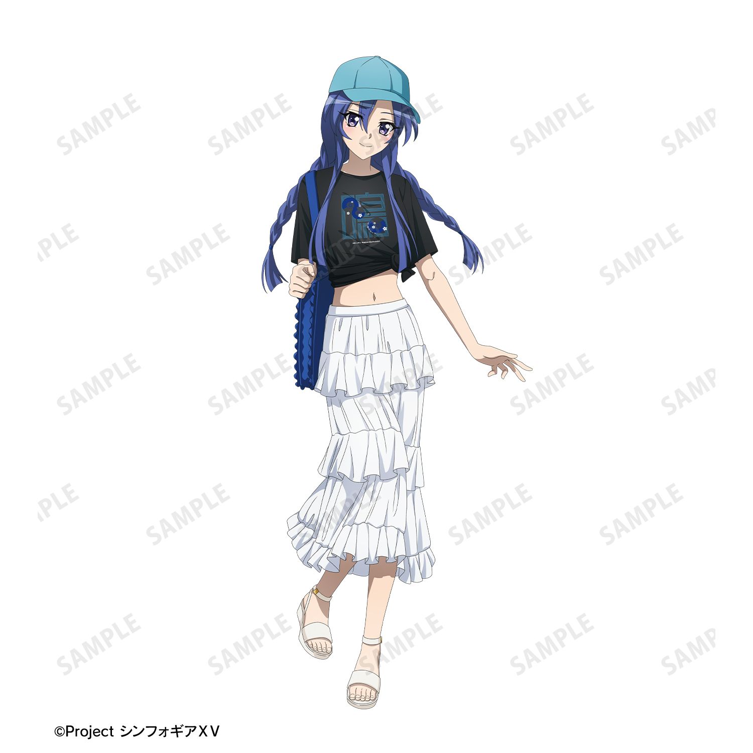 戦姫絶唱シンフォギアXV 描き下ろし 風鳴 翼 私服ver. 着用BIGシルエットTシャツユニセックス(サイズ/L) Image 6 | AniSmile