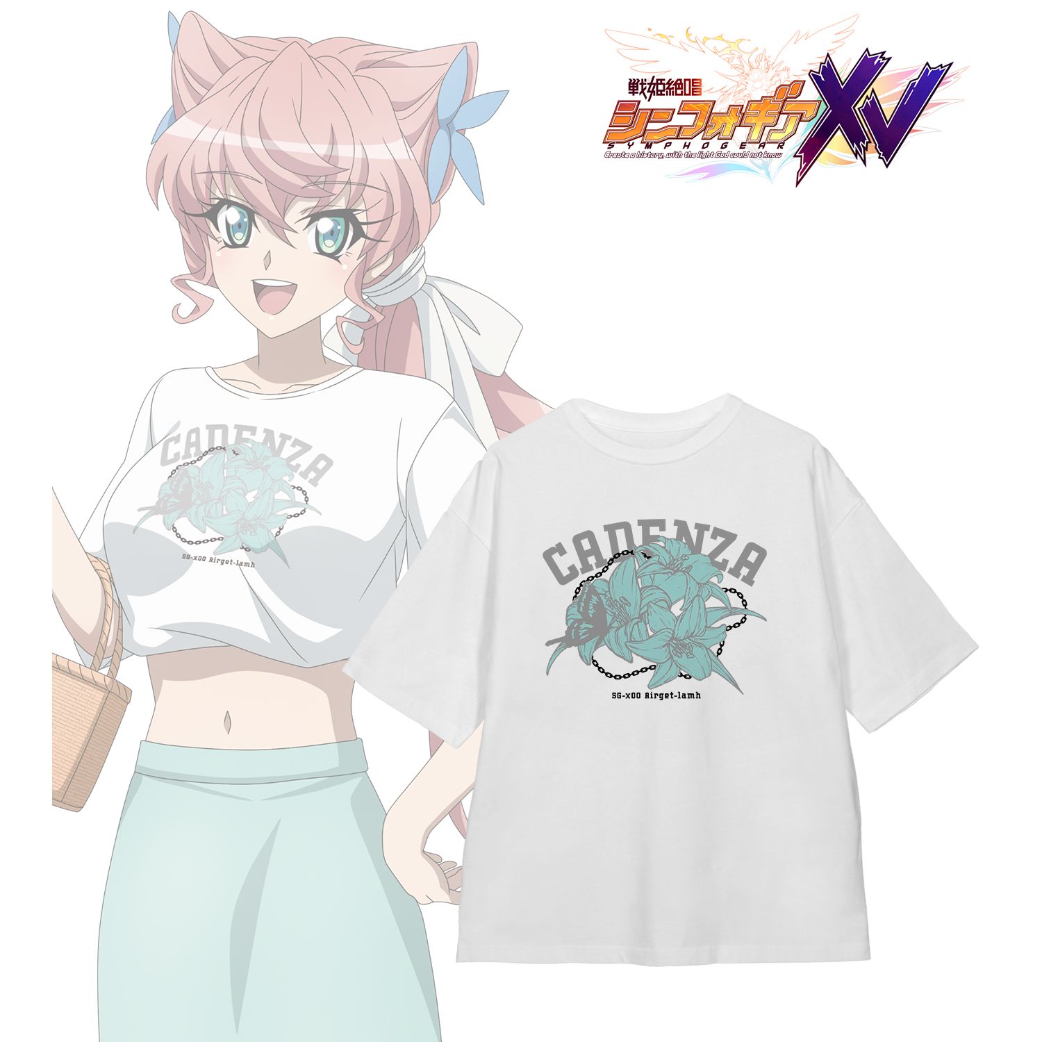 戦姫絶唱シンフォギアXV 描き下ろし マリア・カデンツァヴナ・イヴ 私服ver. 着用BIGシルエットTシャツユニセックス(サイズ/S) - AniSmile