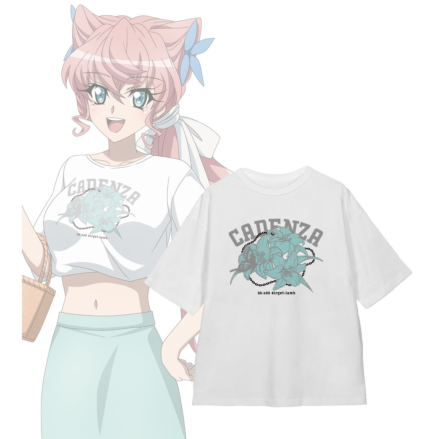 戦姫絶唱シンフォギアXV 描き下ろし マリア・カデンツァヴナ・イヴ 私服ver. 着用BIGシルエットTシャツユニセックス(サイズ/XL) - AniSmile