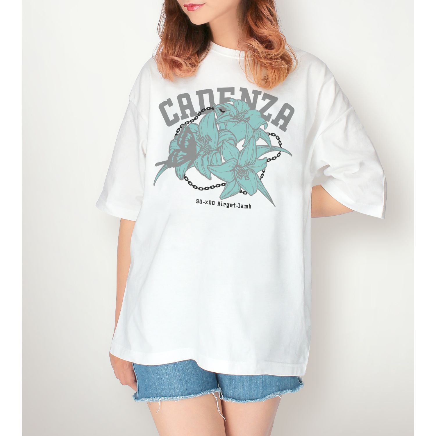 戦姫絶唱シンフォギアXV 描き下ろし マリア・カデンツァヴナ・イヴ 私服ver. 着用BIGシルエットTシャツユニセックス(サイズ/XL) Image 5 | AniSmile