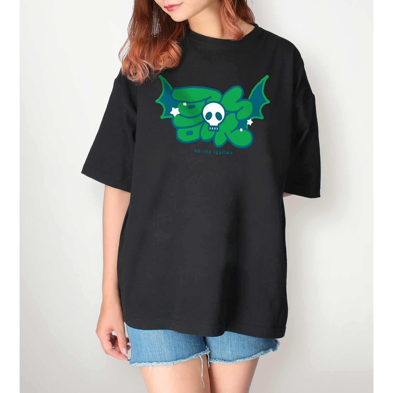 戦姫絶唱シンフォギアXV 描き下ろし 暁 切歌 私服ver. 着用BIGシルエットTシャツユニセックス(サイズ/L) Image 5 | AniSmile