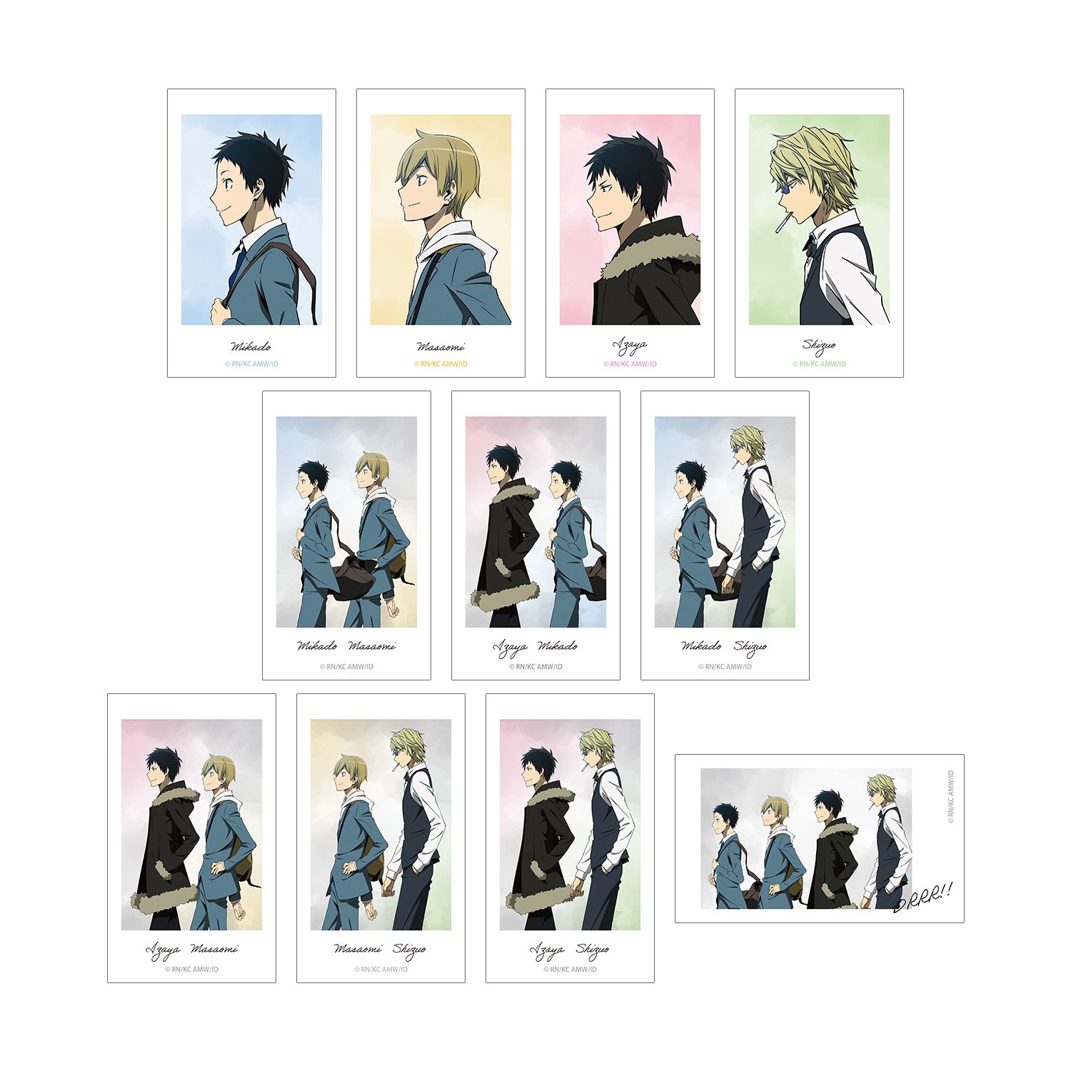 TVアニメ「デュラララ!!×2」 描き下ろし 歩みver. トレーディング Ani-Frame(単位/単品) - official product image | AniSmile