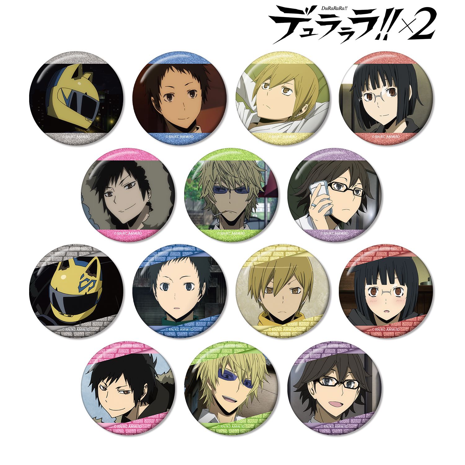 TVアニメ「デュラララ!!×2」 トレーディング場面写グリッター缶バッジ(単位/単品) Image 2 | AniSmile