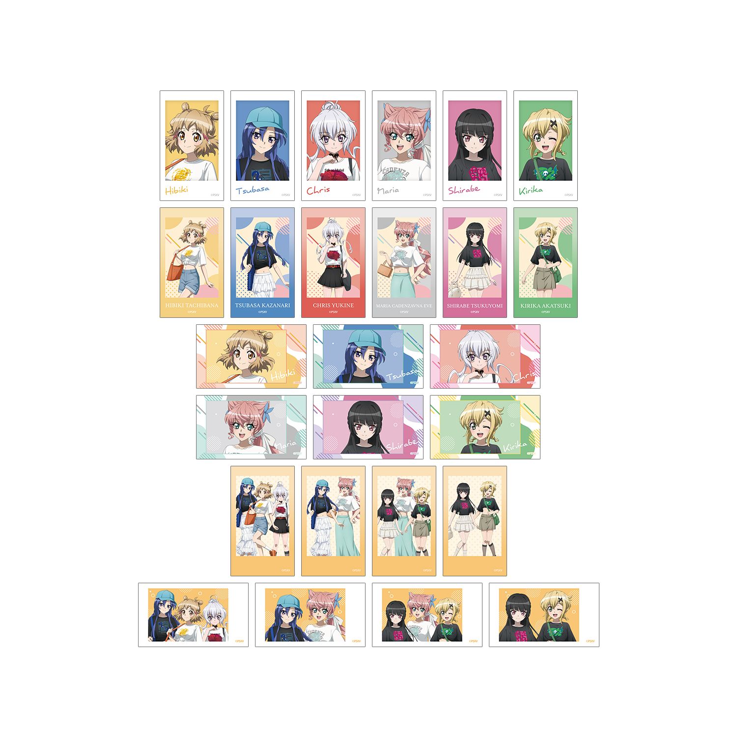 戦姫絶唱シンフォギアXV 描き下ろし 私服ver. トレーディングAni-Frame(単位/単品) - AniSmile