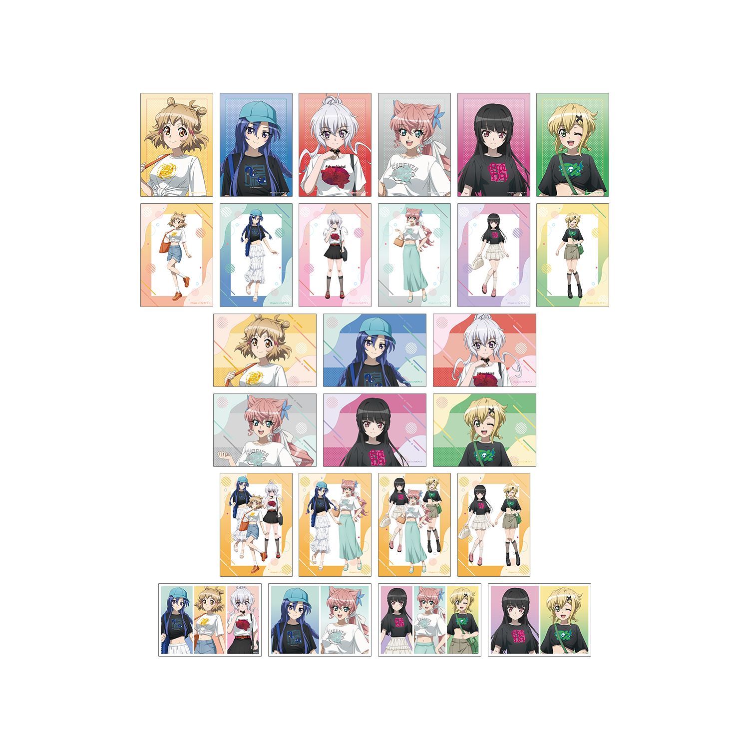 戦姫絶唱シンフォギアXV 描き下ろし 私服ver. トレーディングブロマイド(単位/単品) - AniSmile