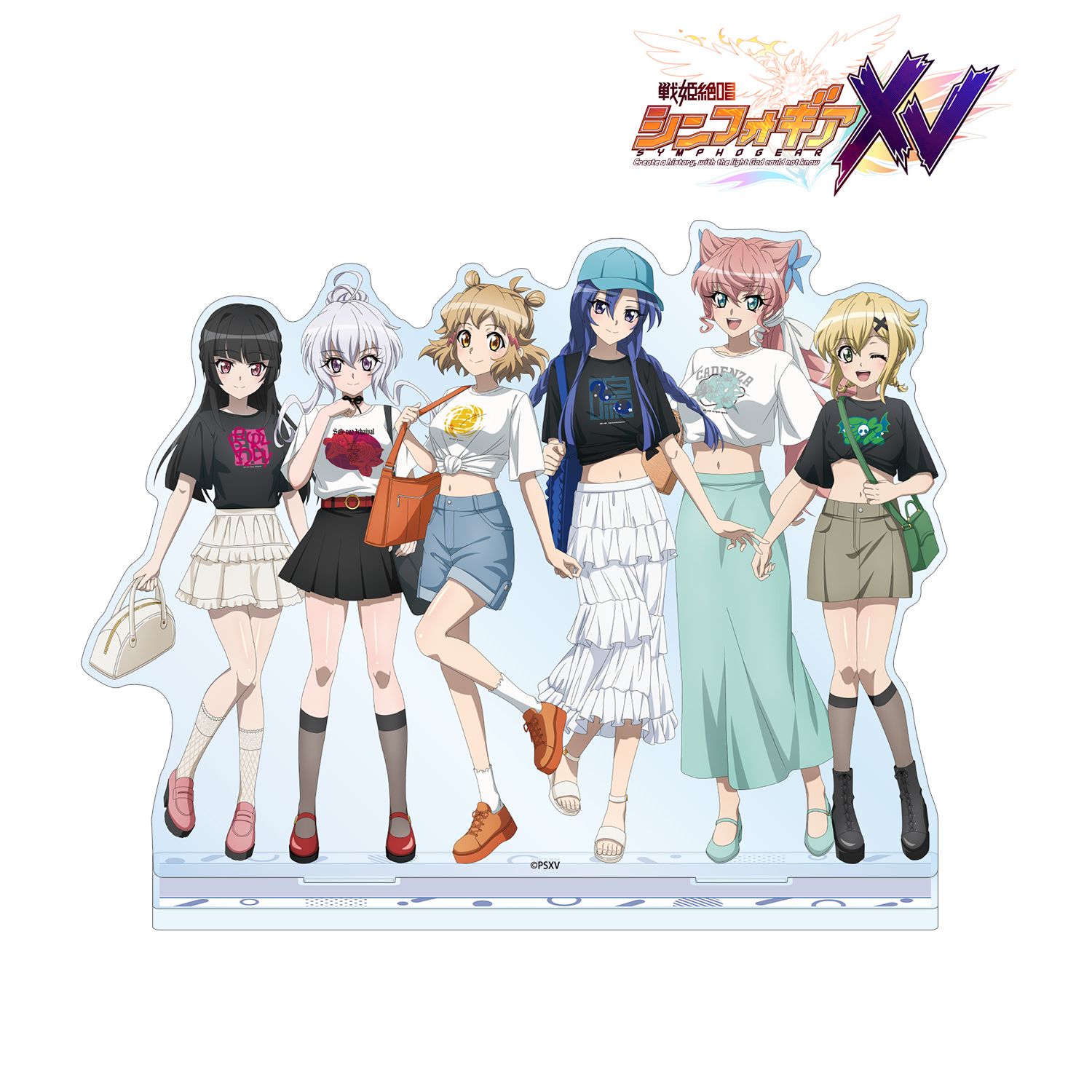 戦姫絶唱シンフォギアXV 描き下ろし 集合 私服ver. BIGアクリルスタンド Image 2 | AniSmile