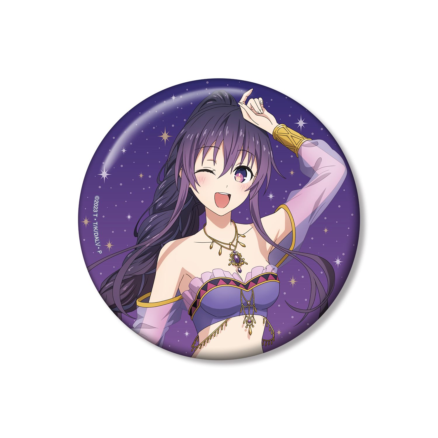 アニメ「デート・ア・ライブV」 描き下ろし 夜刀神十香 踊り子ver. 100mm缶バッジ Image 3 | AniSmile