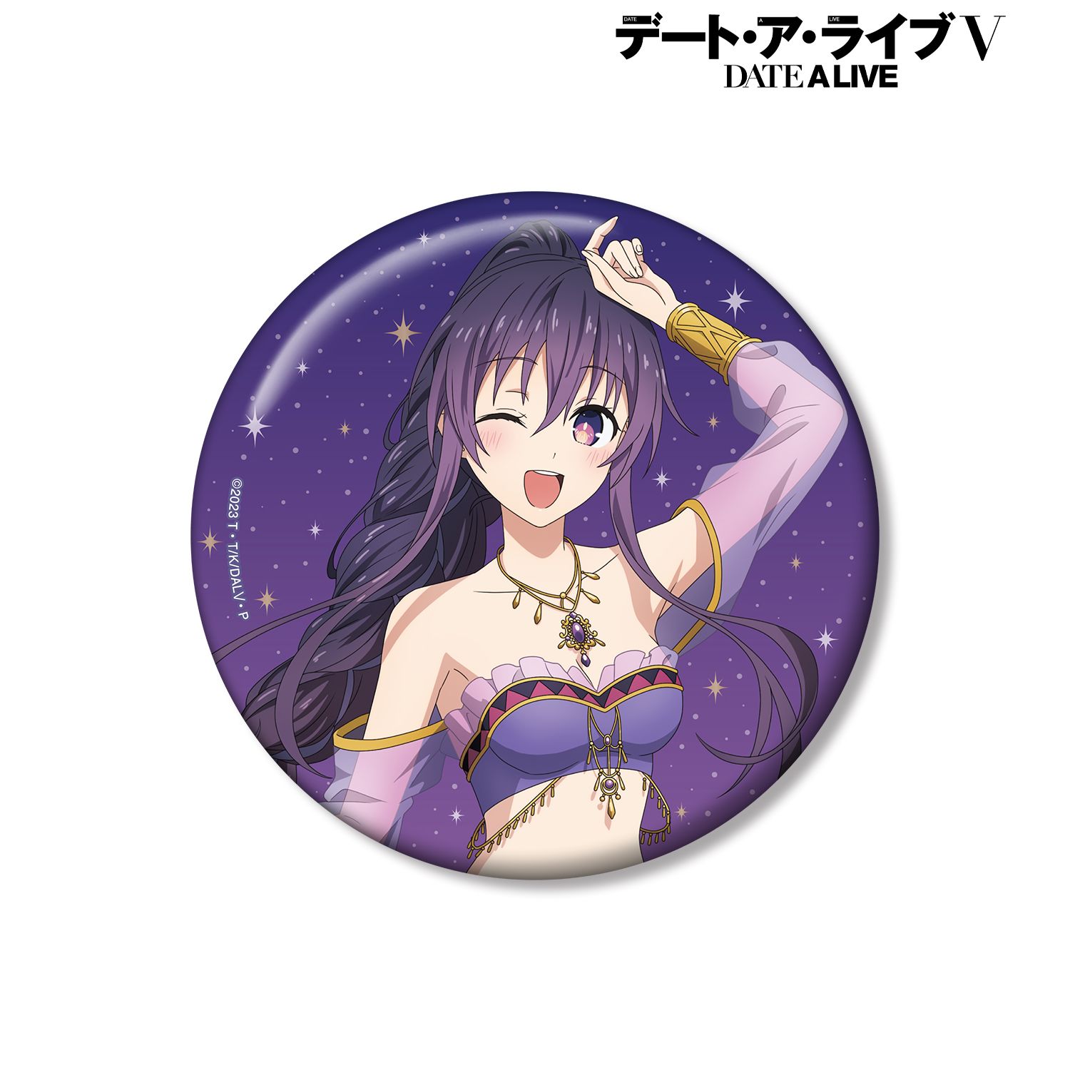 アニメ「デート・ア・ライブV」 描き下ろし 夜刀神十香 踊り子ver. 100mm缶バッジ Image 4 | AniSmile