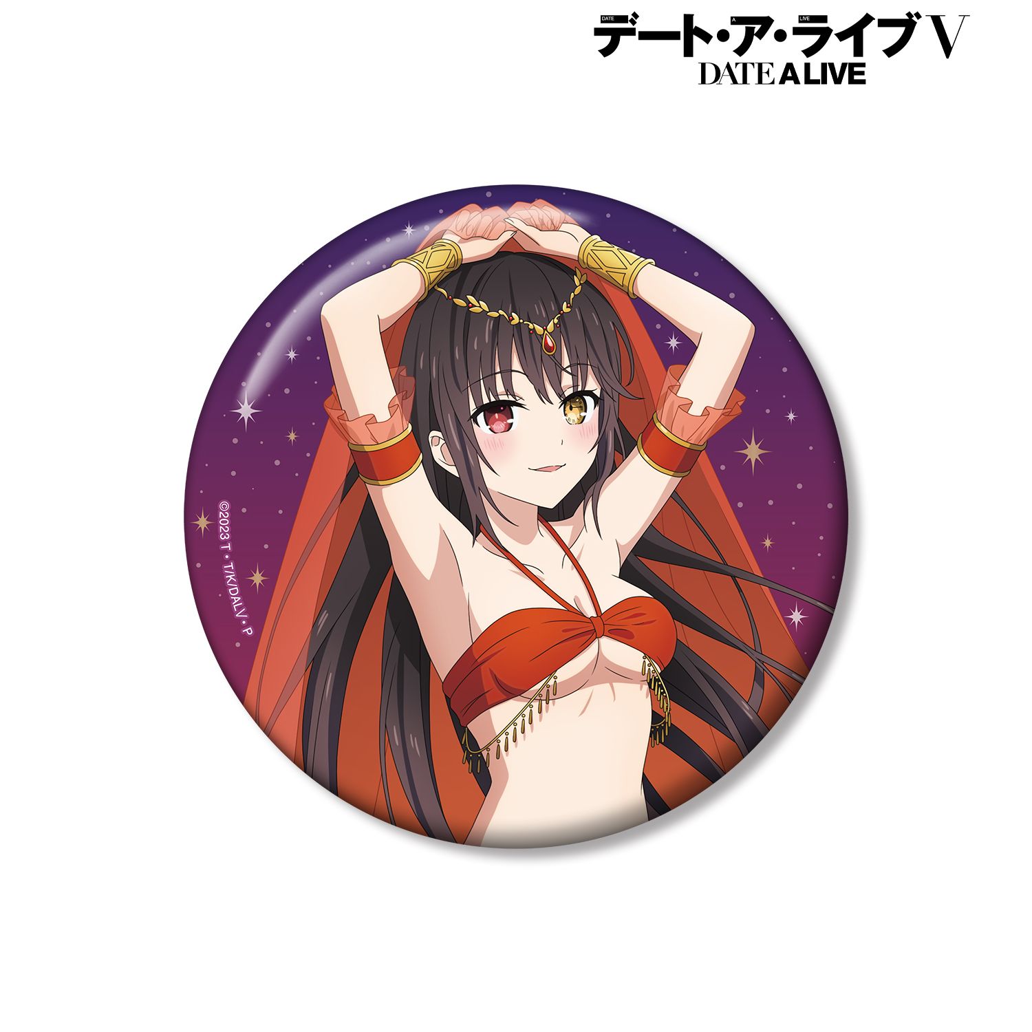 アニメ「デート・ア・ライブV」 描き下ろし 時崎狂三 踊り子ver. 100mm缶バッジ Image 4 | AniSmile