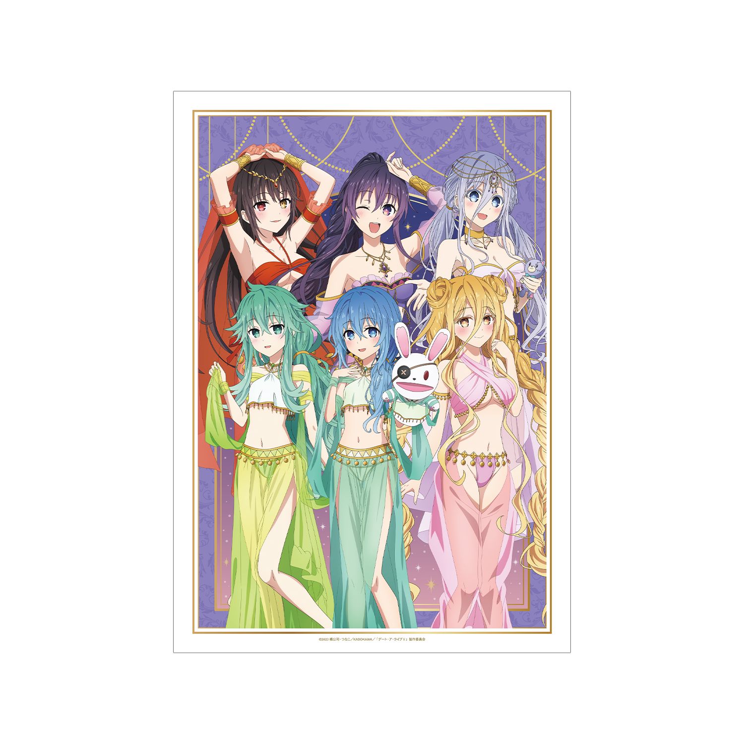 アニメ「デート・ア・ライブV」 描き下ろし 集合 踊り子ver. A3マット加工ポスター Image 3 | AniSmile