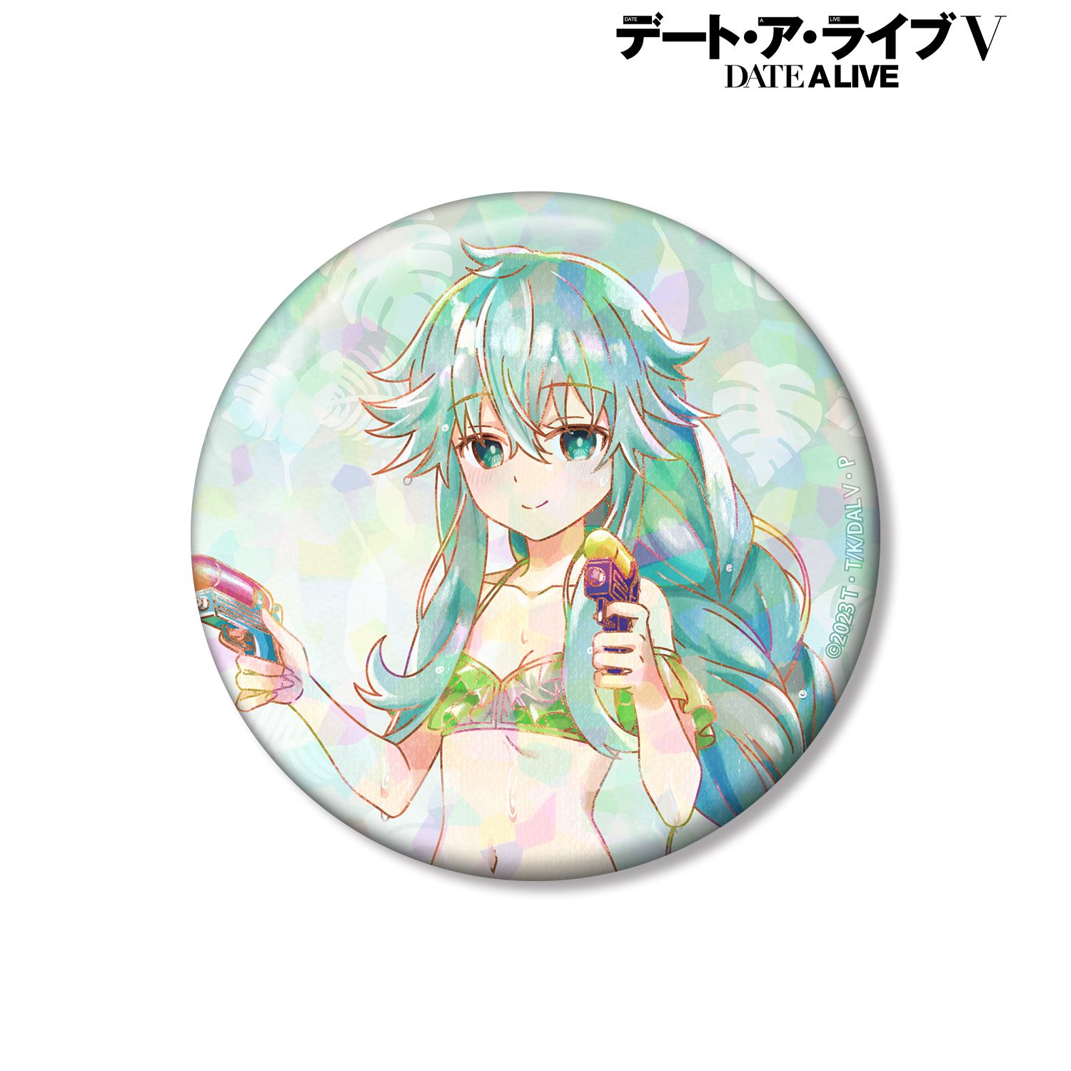 描き下ろし 七罪 デート・ア・バカンスver. Ani-Art aqua label 75mmホログラム缶バッジ 画像 2 | AniSmile