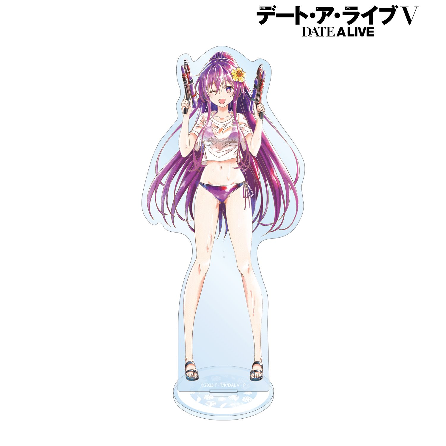 描き下ろし 夜刀神十香 デート・ア・バカンスver. Ani-Art aqua label BIGアクリルスタンド Image 2 | AniSmile