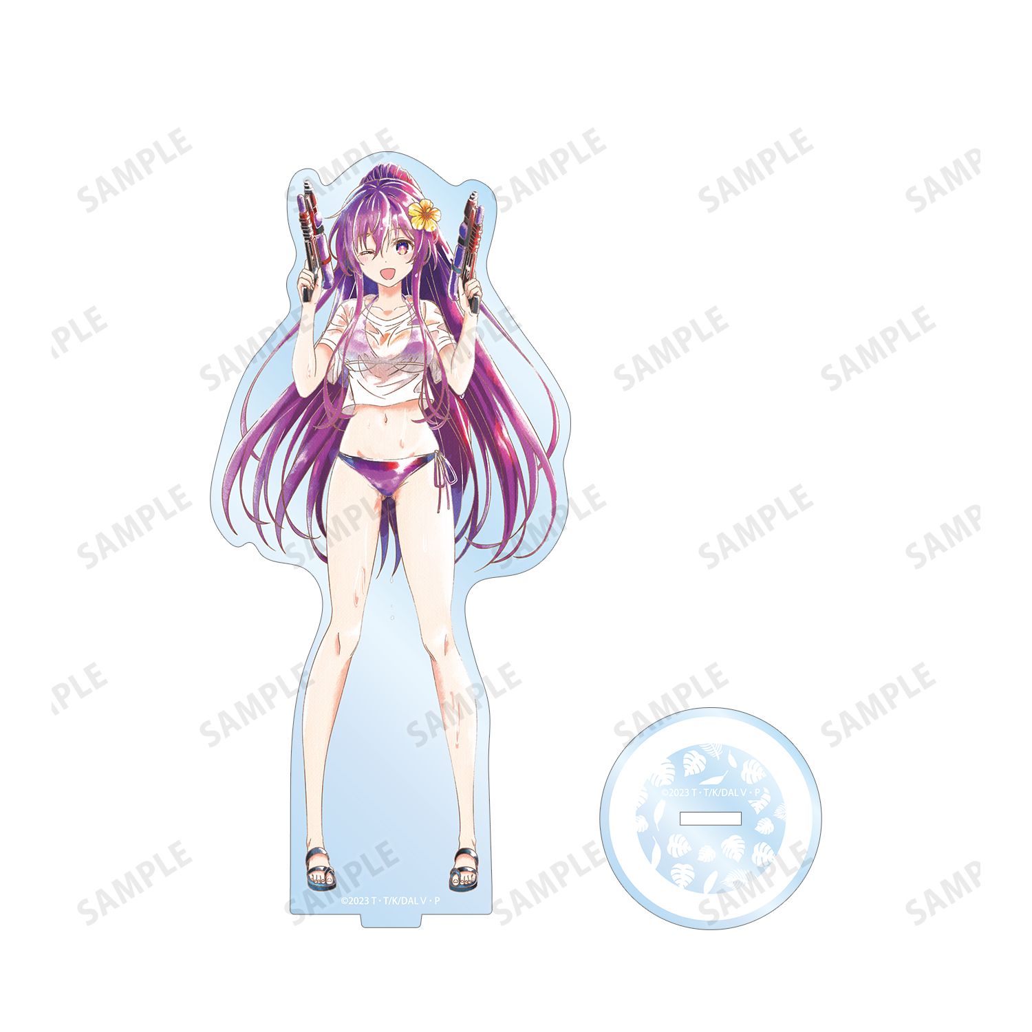 描き下ろし 夜刀神十香 デート・ア・バカンスver. Ani-Art aqua label BIGアクリルスタンド Image 3 | AniSmile