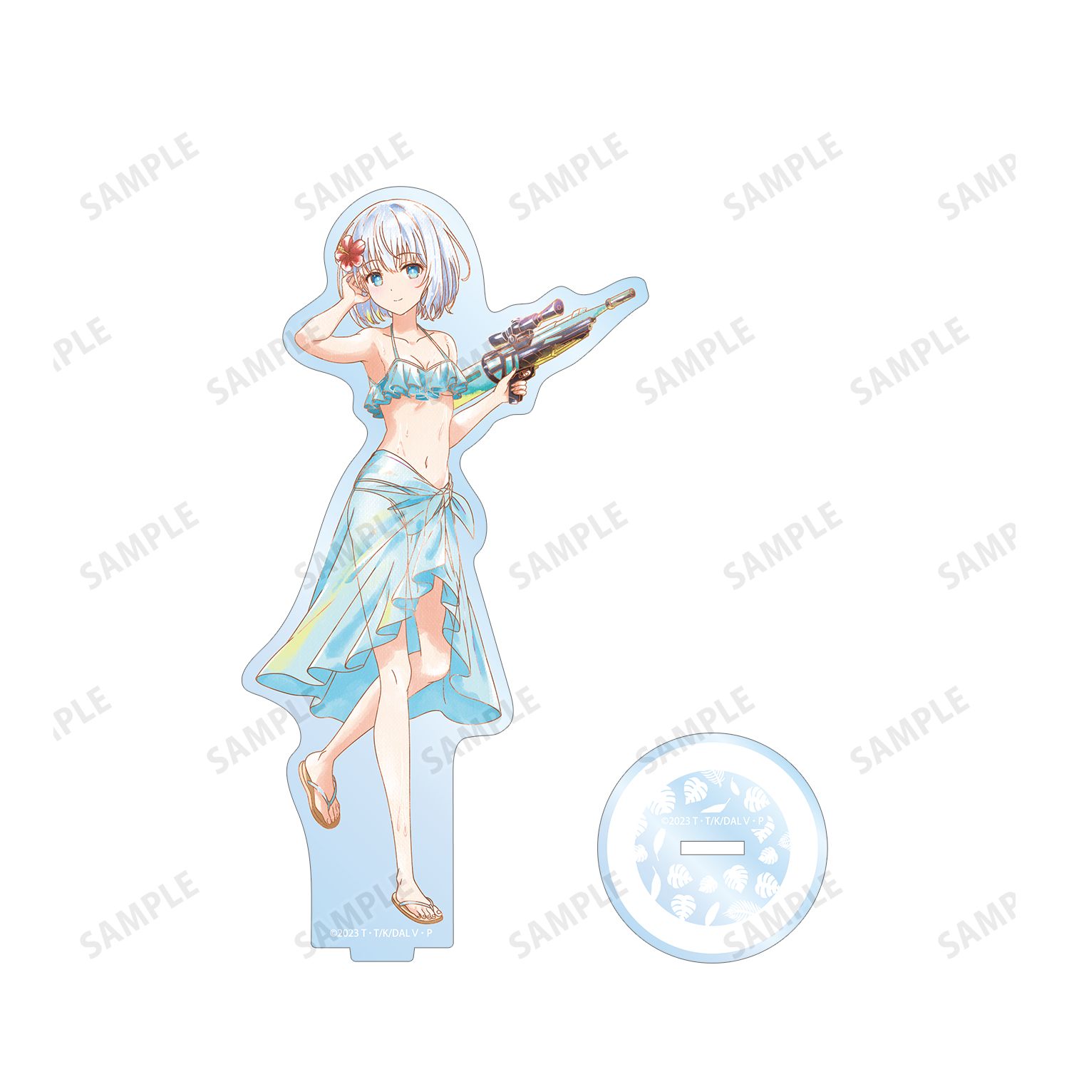 描き下ろし 鳶一折紙 デート・ア・バカンスver. Ani-Art aqua label BIGアクリルスタンド 图片 3 | AniSmile