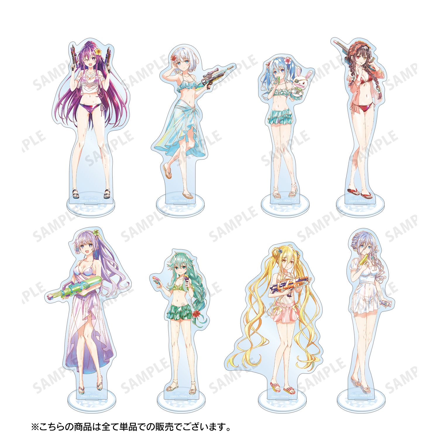 描き下ろし 鳶一折紙 デート・ア・バカンスver. Ani-Art aqua label BIGアクリルスタンド 图片 4 | AniSmile