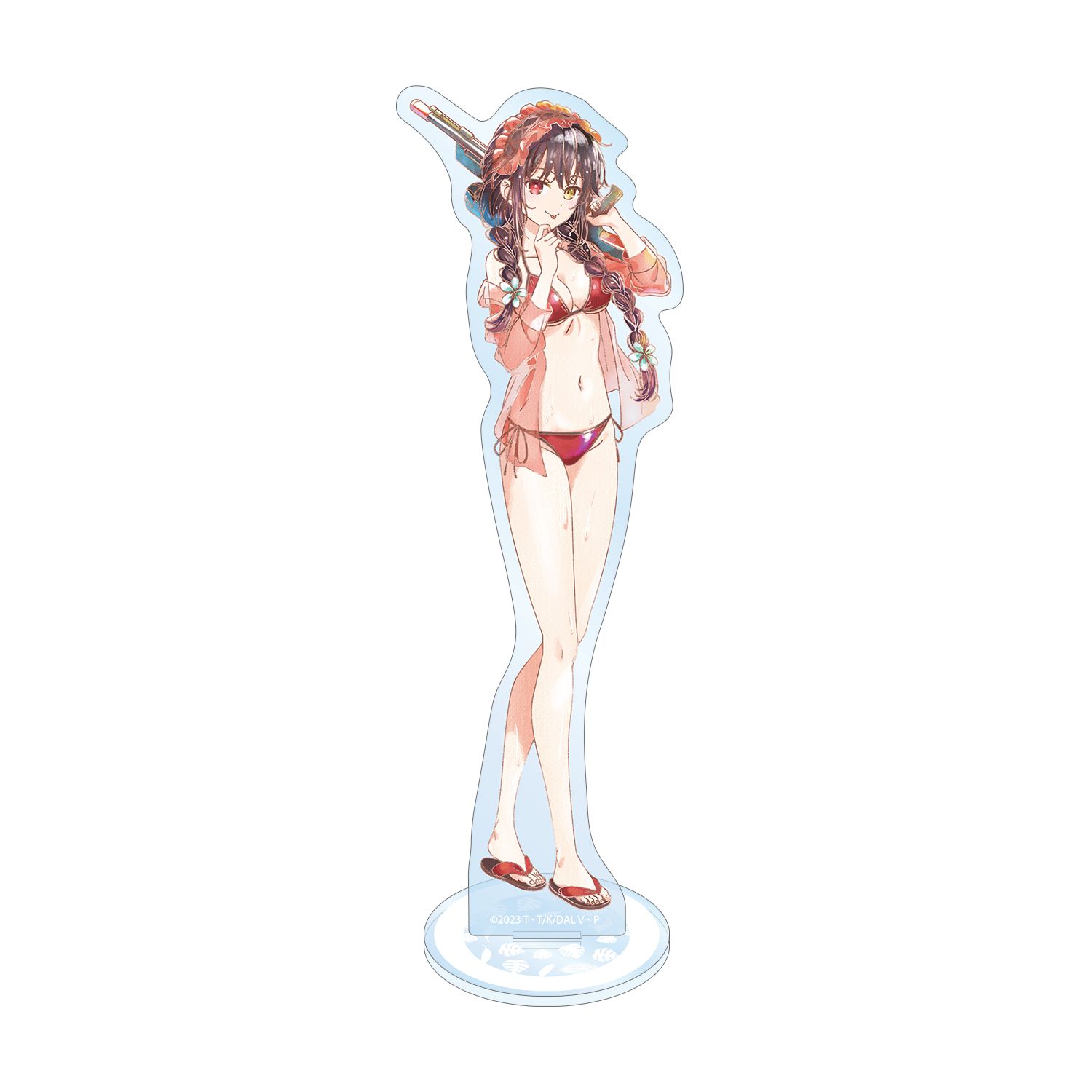 描き下ろし 時崎狂三 デート・ア・バカンスver. Ani-Art aqua label BIGアクリルスタンド - AniSmile