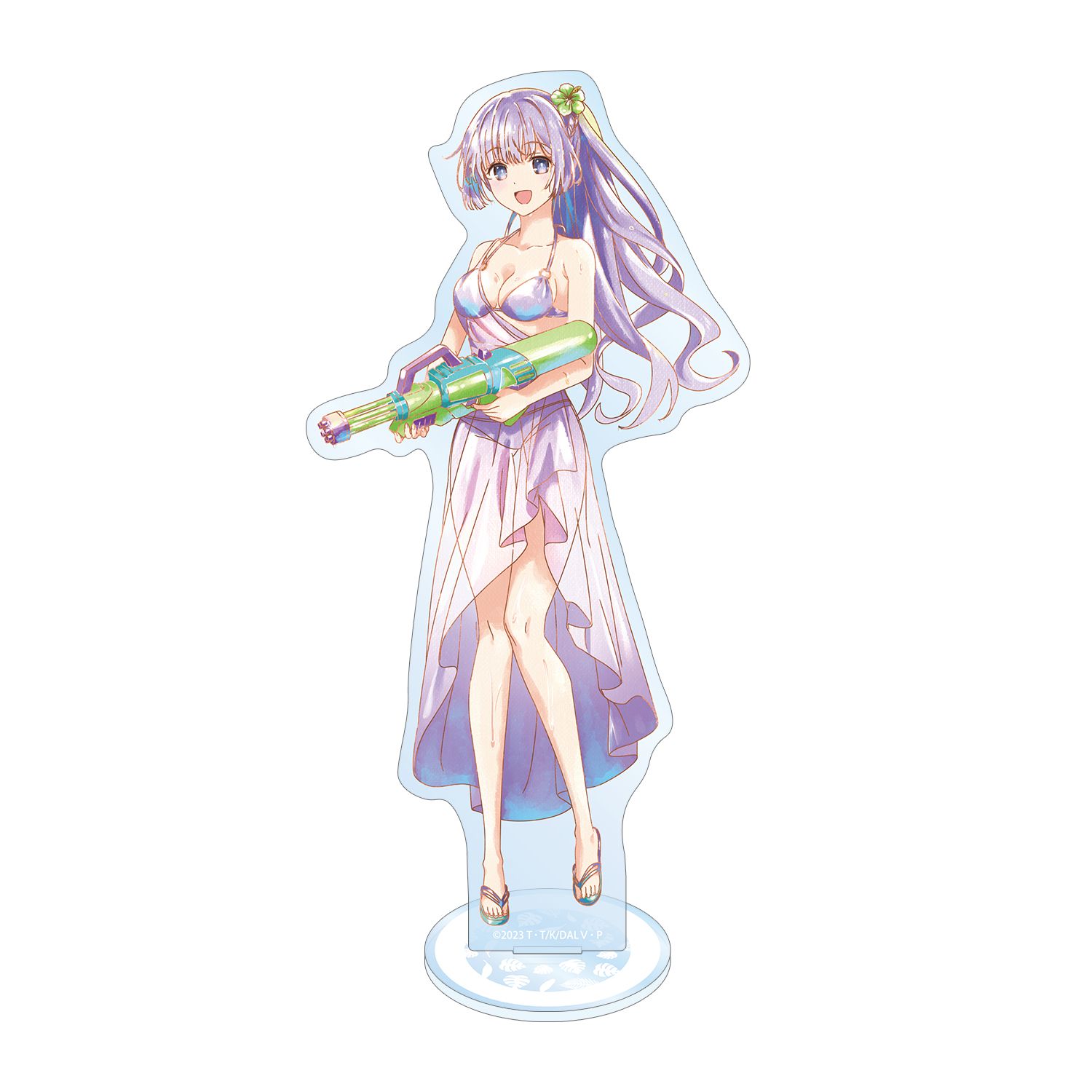 描き下ろし 誘宵美九 デート・ア・バカンスver. Ani-Art aqua label BIGアクリルスタンド - AniSmile