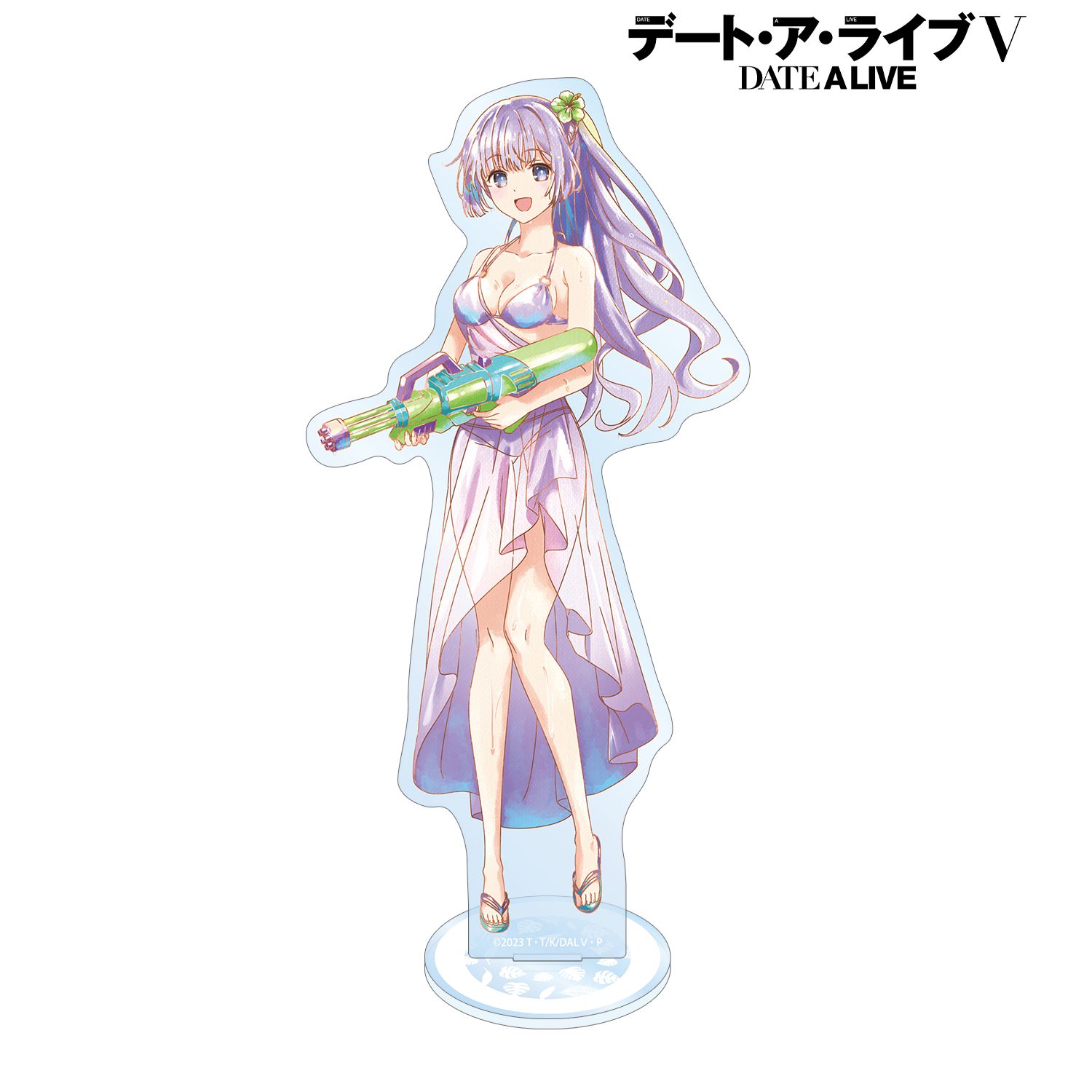 描き下ろし 誘宵美九 デート・ア・バカンスver. Ani-Art aqua label BIGアクリルスタンド Image 2 | AniSmile