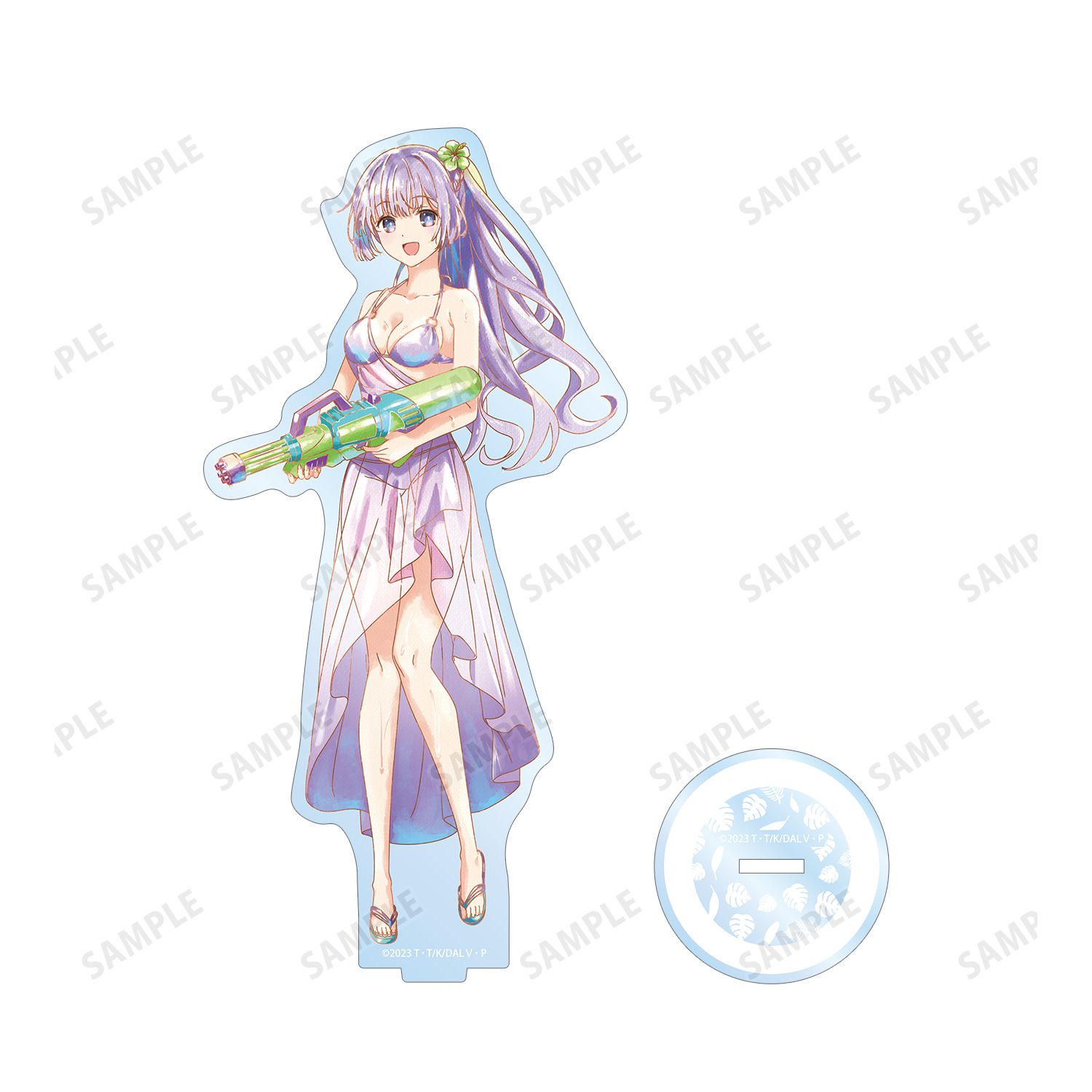 描き下ろし 誘宵美九 デート・ア・バカンスver. Ani-Art aqua label BIGアクリルスタンド Image 3 | AniSmile