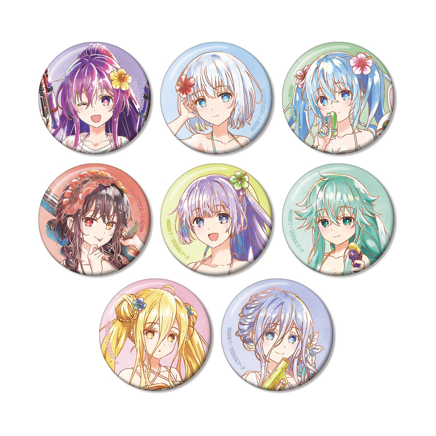 描き下ろし デート・ア・バカンスver. トレーディング Ani-Art aqua label 缶バッジ(単位/単品) - AniSmile