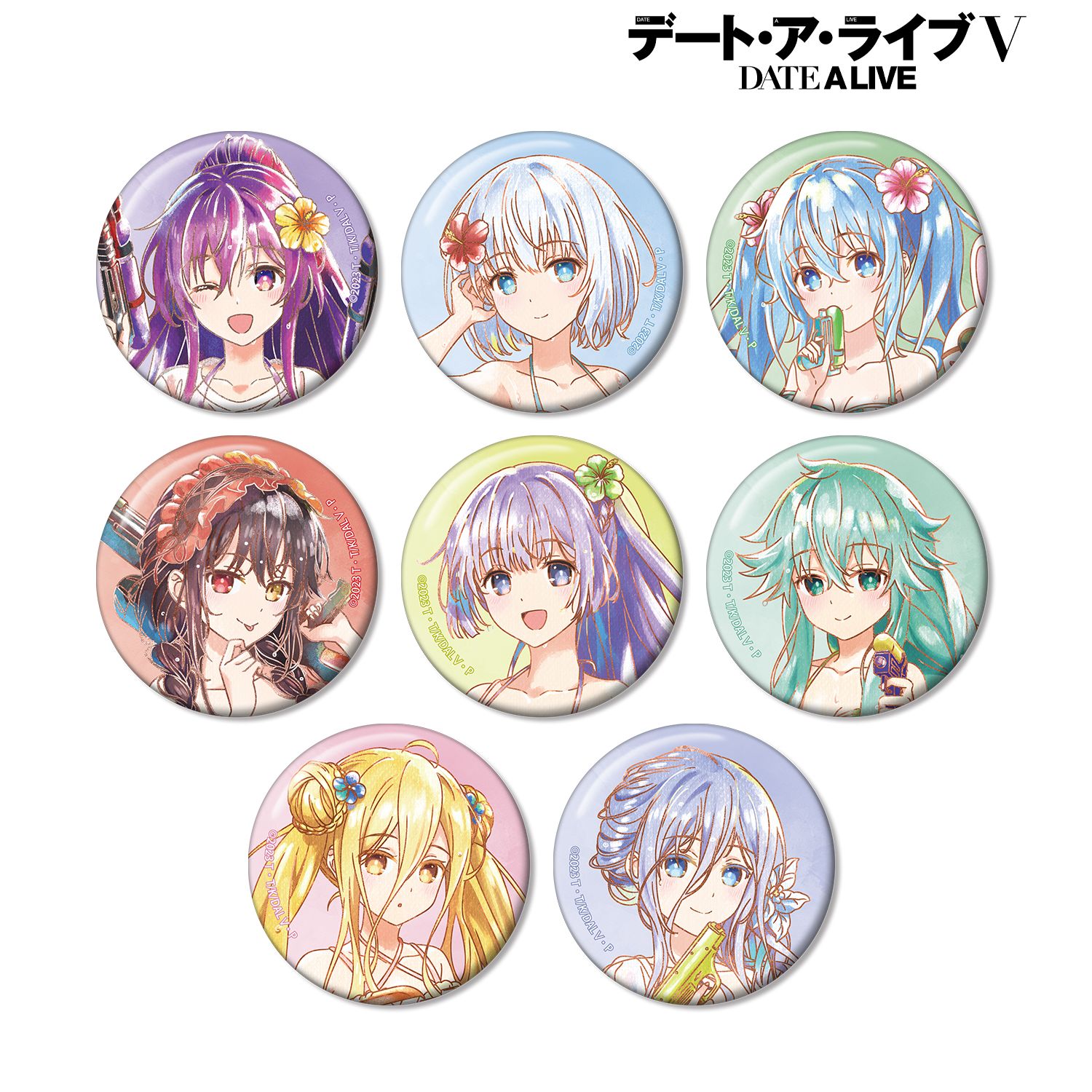 描き下ろし デート・ア・バカンスver. トレーディング Ani-Art aqua label 缶バッジ(単位/単品) Image 2 | AniSmile