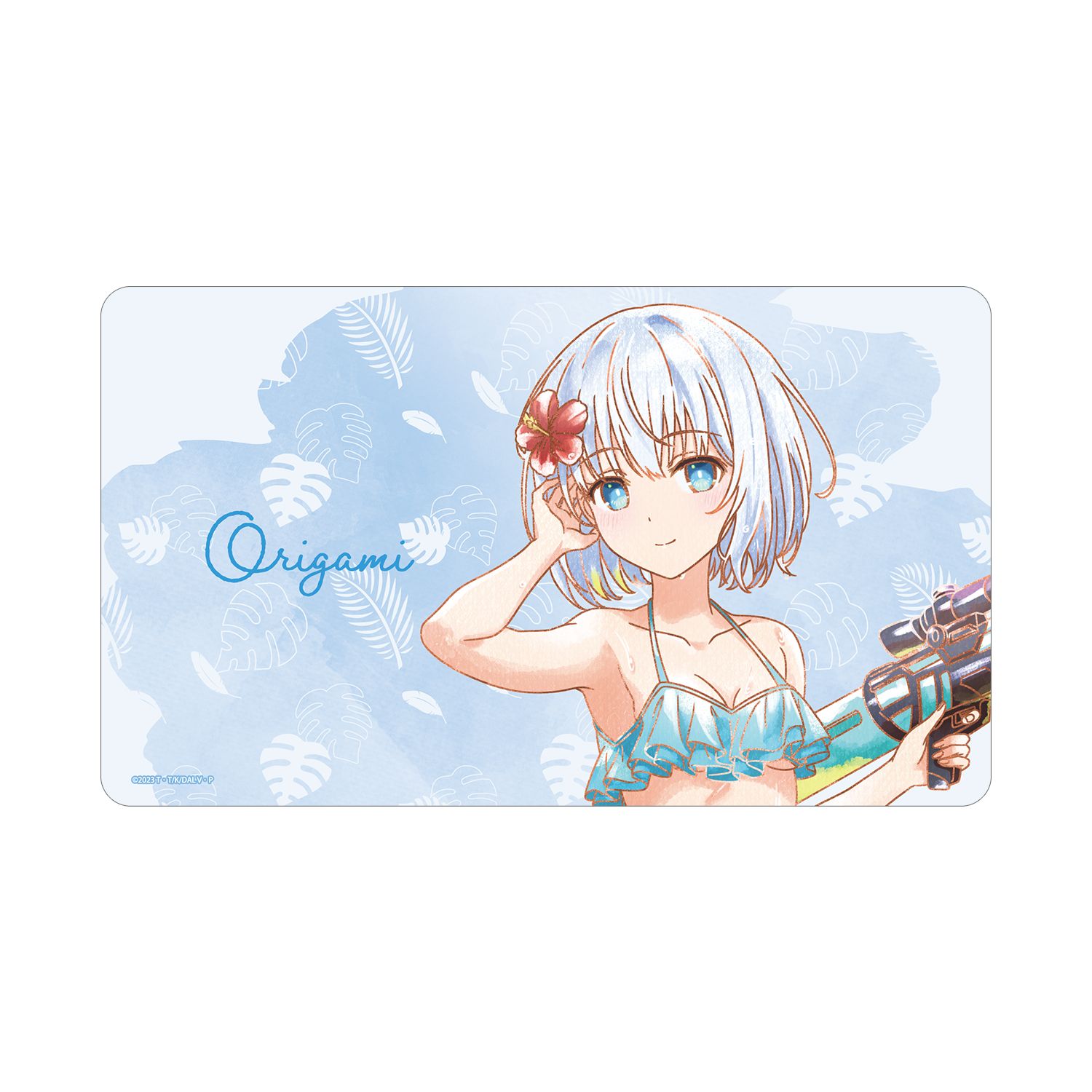 描き下ろし 鳶一折紙 デート・ア・バカンスver. Ani-Art aqua label マルチデスクマット - AniSmile