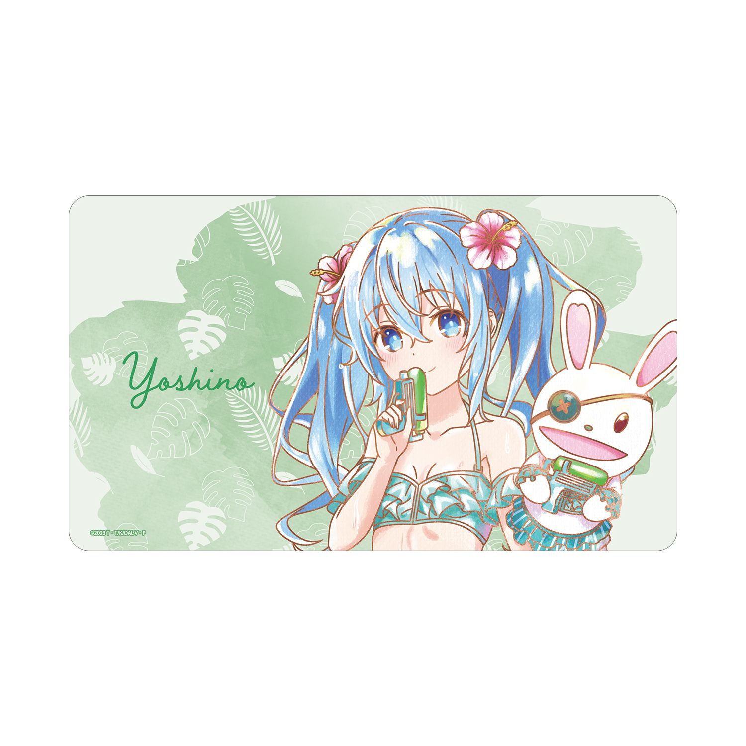 描き下ろし 四糸乃 デート・ア・バカンスver. Ani-Art aqua label マルチデスクマット - AniSmile