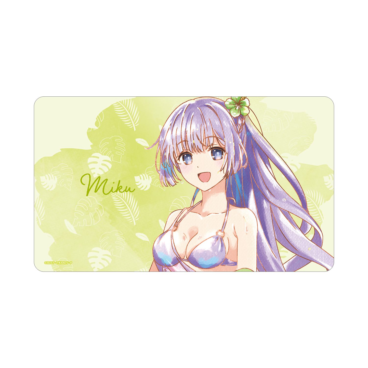 描き下ろし 誘宵美九 デート・ア・バカンスver. Ani-Art aqua label マルチデスクマット - AniSmile