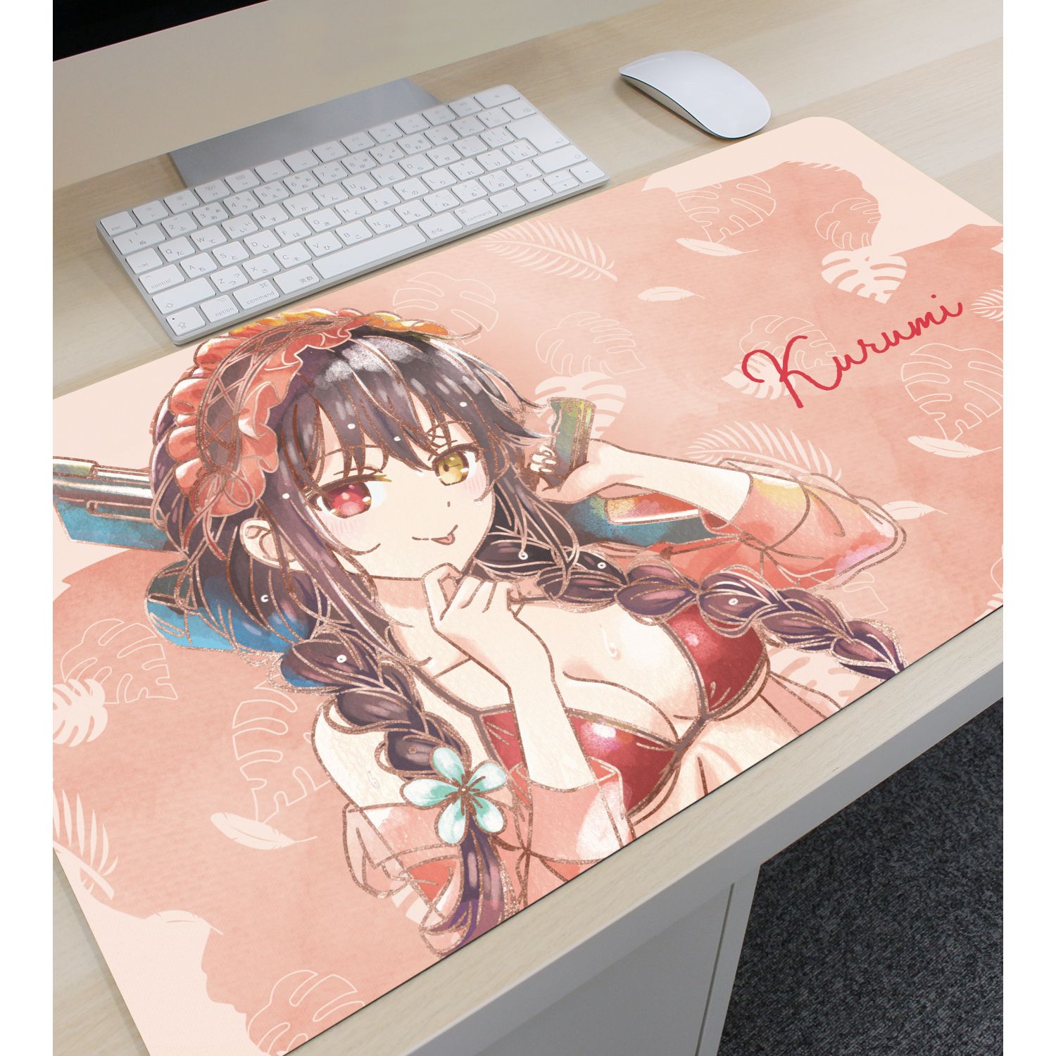 描き下ろし 時崎狂三 デート・ア・バカンスver. Ani-Art aqua label マルチデスクマット Image 3 | AniSmile