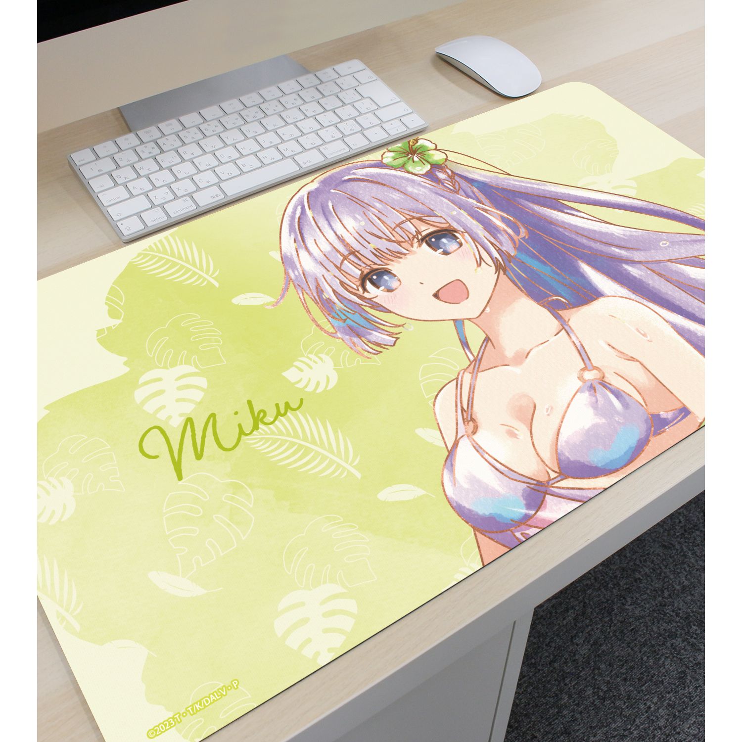 描き下ろし 誘宵美九 デート・ア・バカンスver. Ani-Art aqua label マルチデスクマット 图片 3 | AniSmile