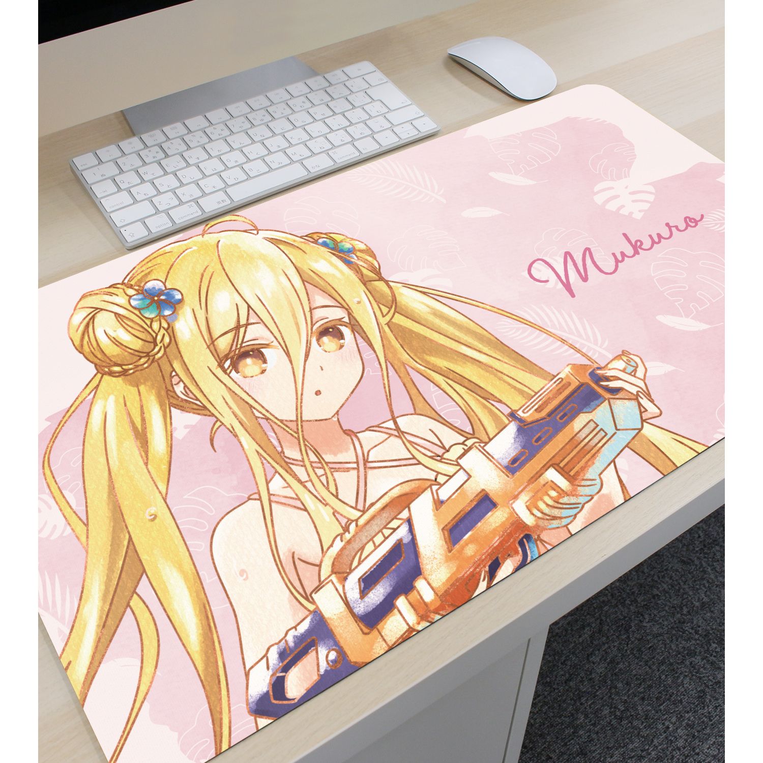 描き下ろし 星宮六喰 デート・ア・バカンスver. Ani-Art aqua label マルチデスクマット Image 3 | AniSmile